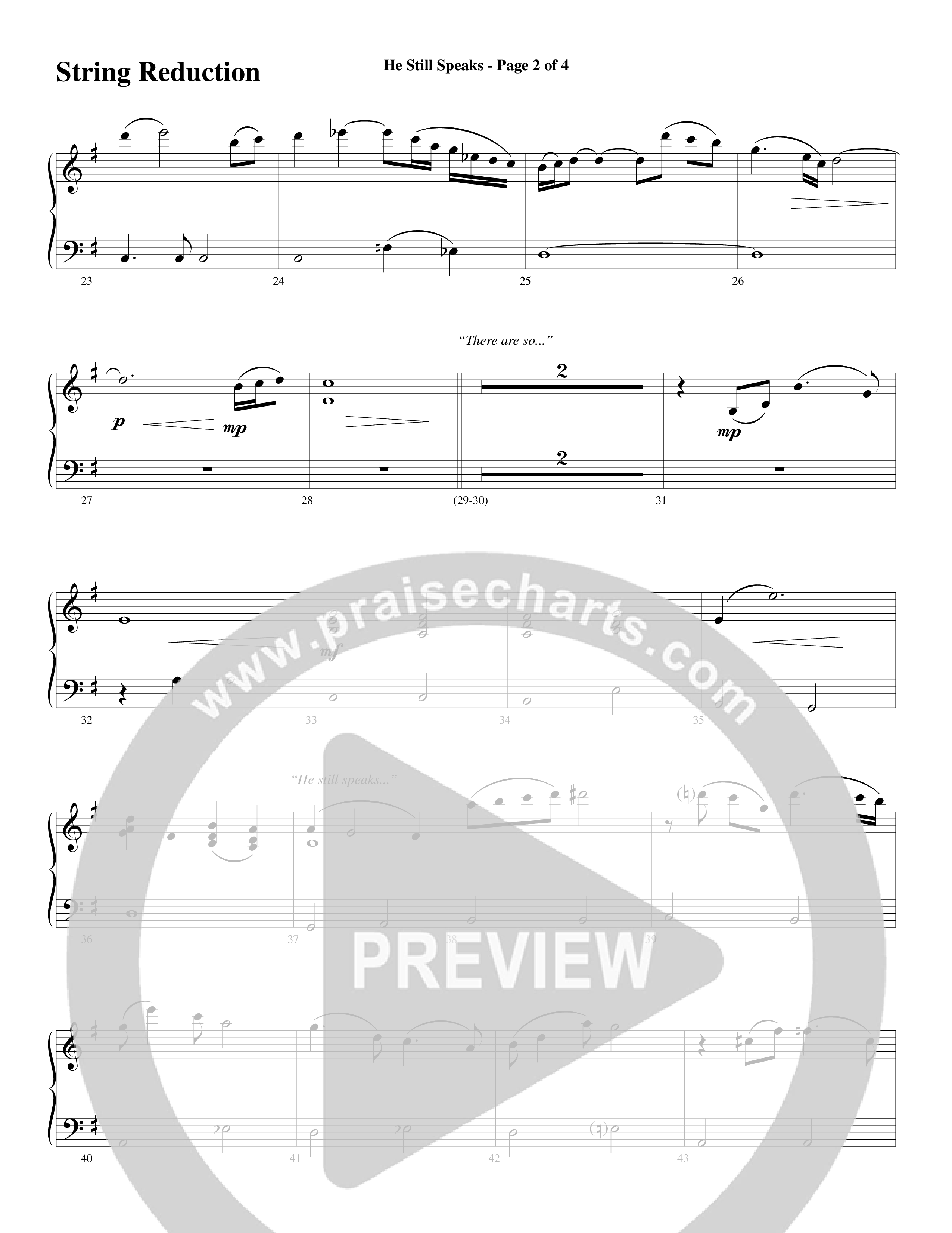 He Still Speaks (Choral Anthem SATB) String Reduction (Word Music Choral / Arr. Russell Mauldin)