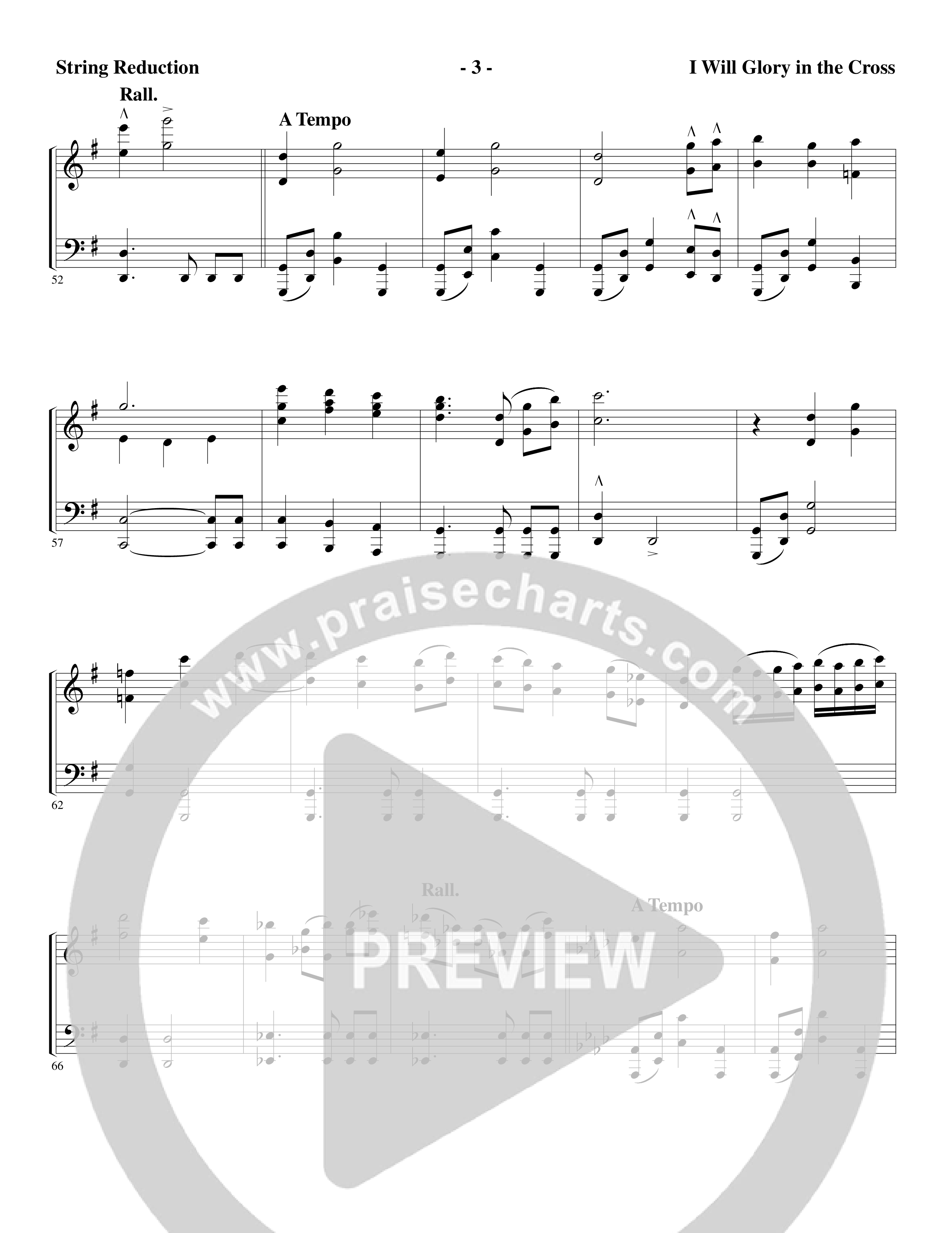 I Will Glory in the Cross (Choral Anthem SATB) String Reduction (Word Music Choral / Arr. Marty Parks)