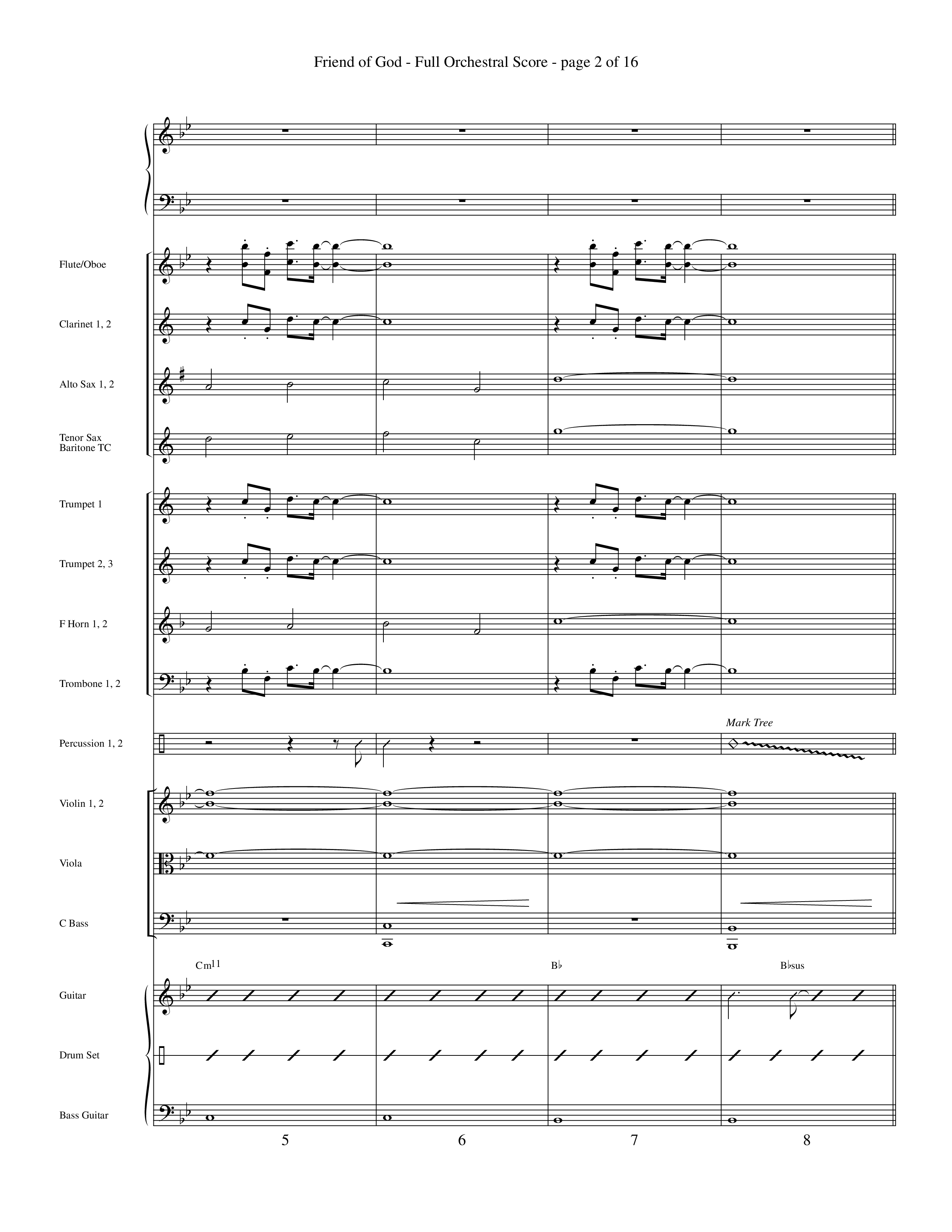 Friend Of God (Choral Anthem SATB) Conductor's Score (Word Music Choral / Orch. Dave Williamson)