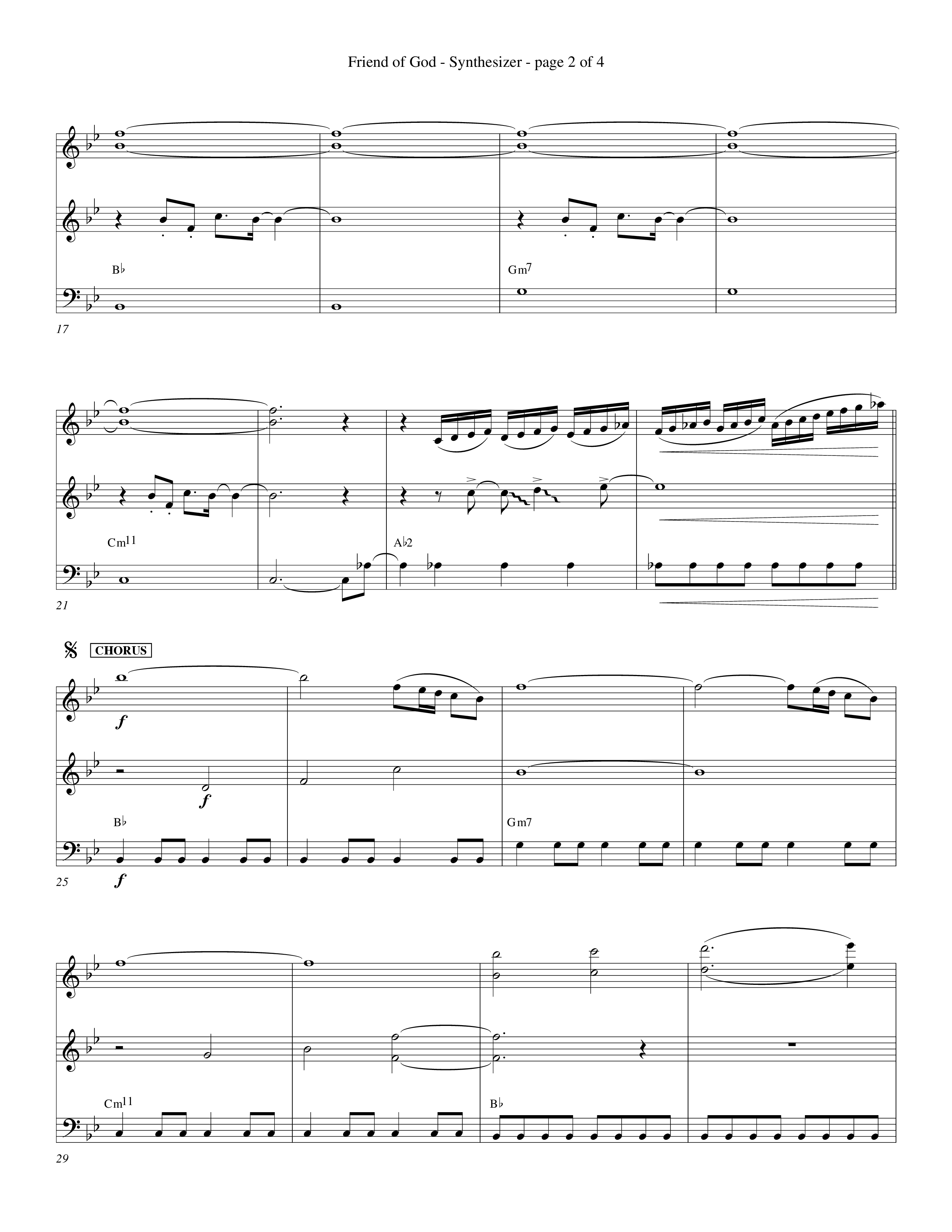 Friend Of God (Choral Anthem SATB) Synth (Word Music Choral / Orch. Dave Williamson)