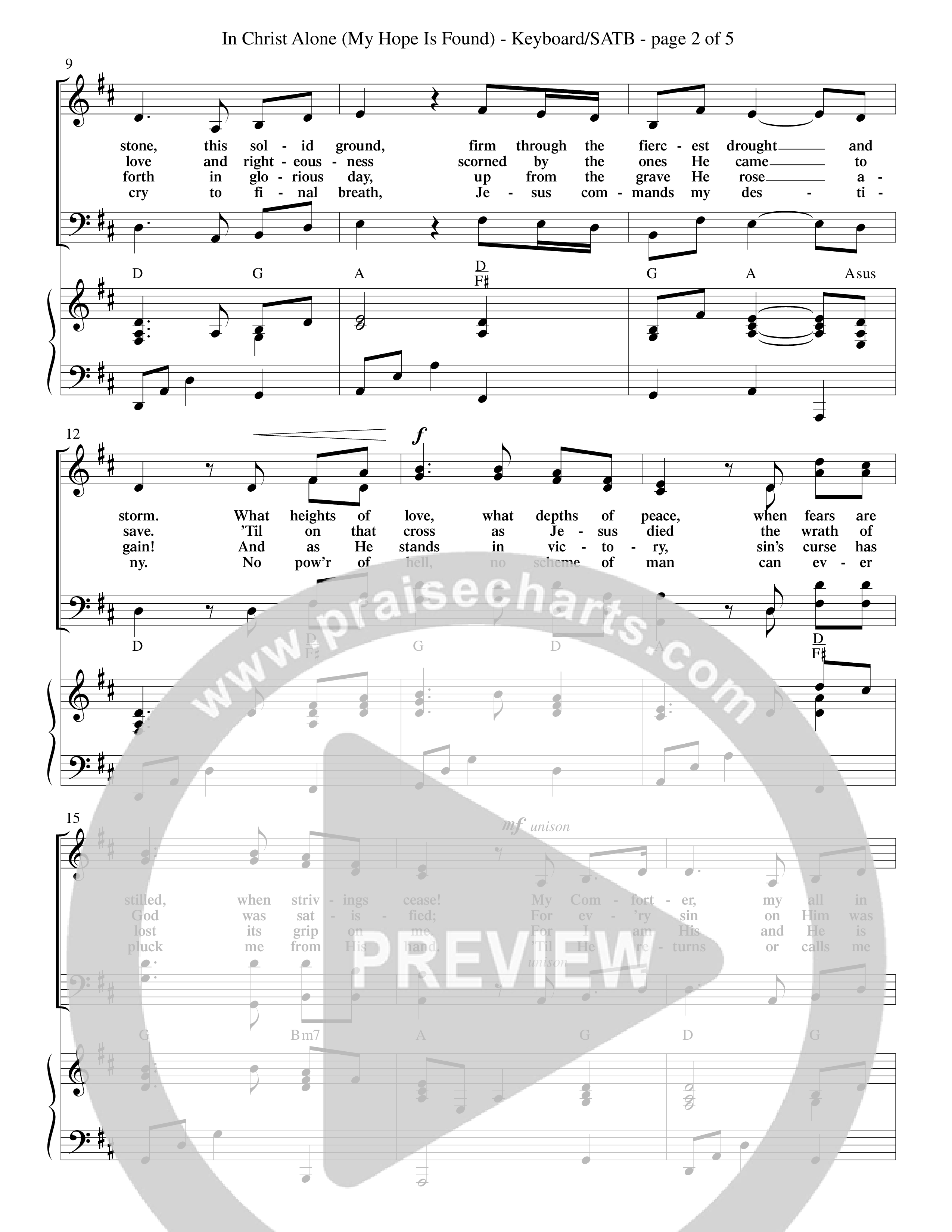 In Christ Alone (Choral Anthem SATB) Keyboard/Vocal (SATB) (Word Music Choral / Orch. Dave Williamson)