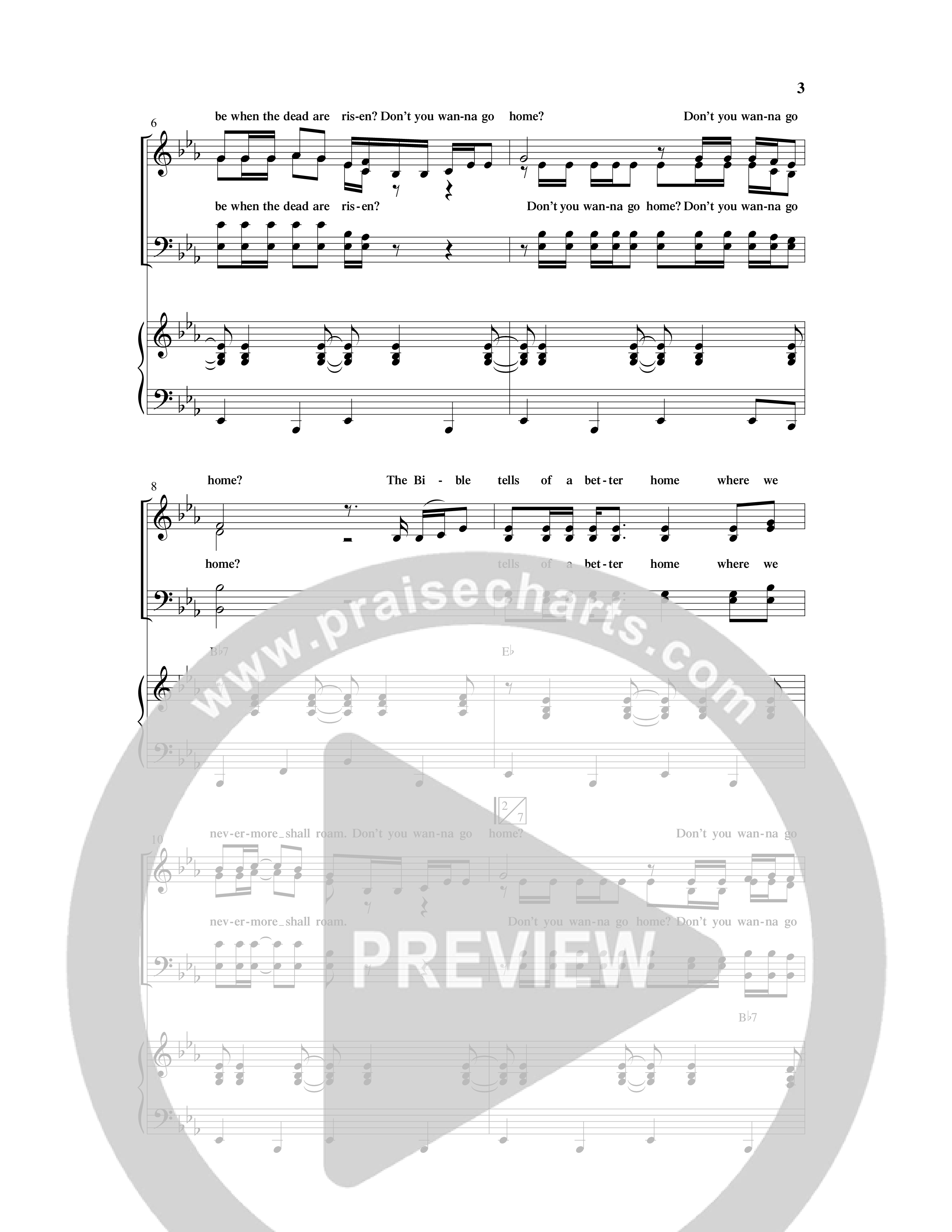 Don’t You Wanna Go Home (Choral Anthem SATB) Anthem (SATB/Piano) (Word Music Choral / Arr. Lari Goss)