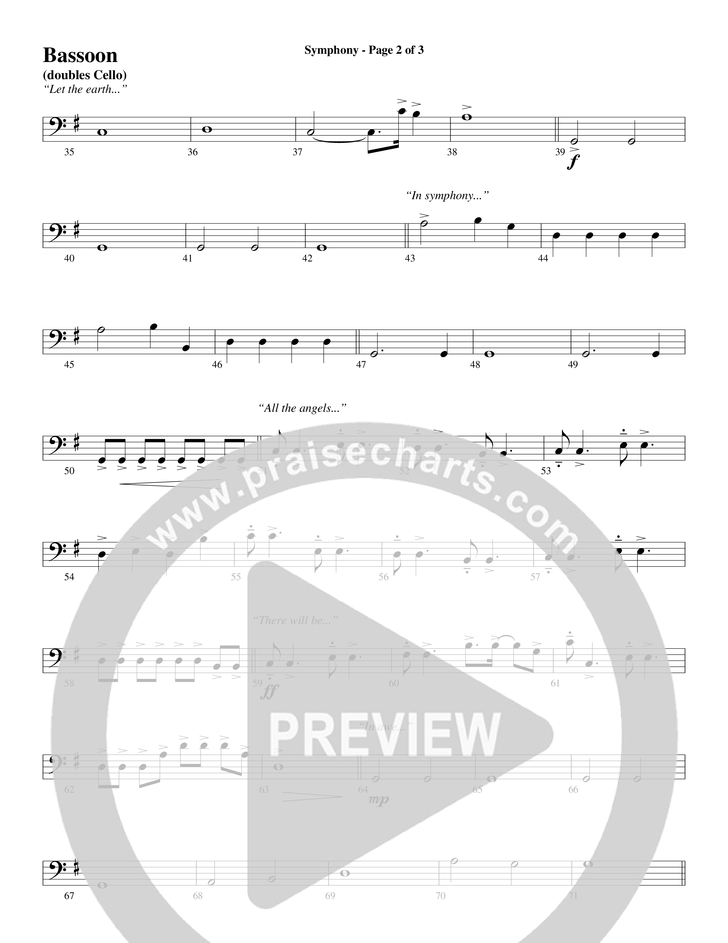 Symphony (Choral Anthem SATB) Bassoon (Word Music Choral / Arr. Gary Rhodes)
