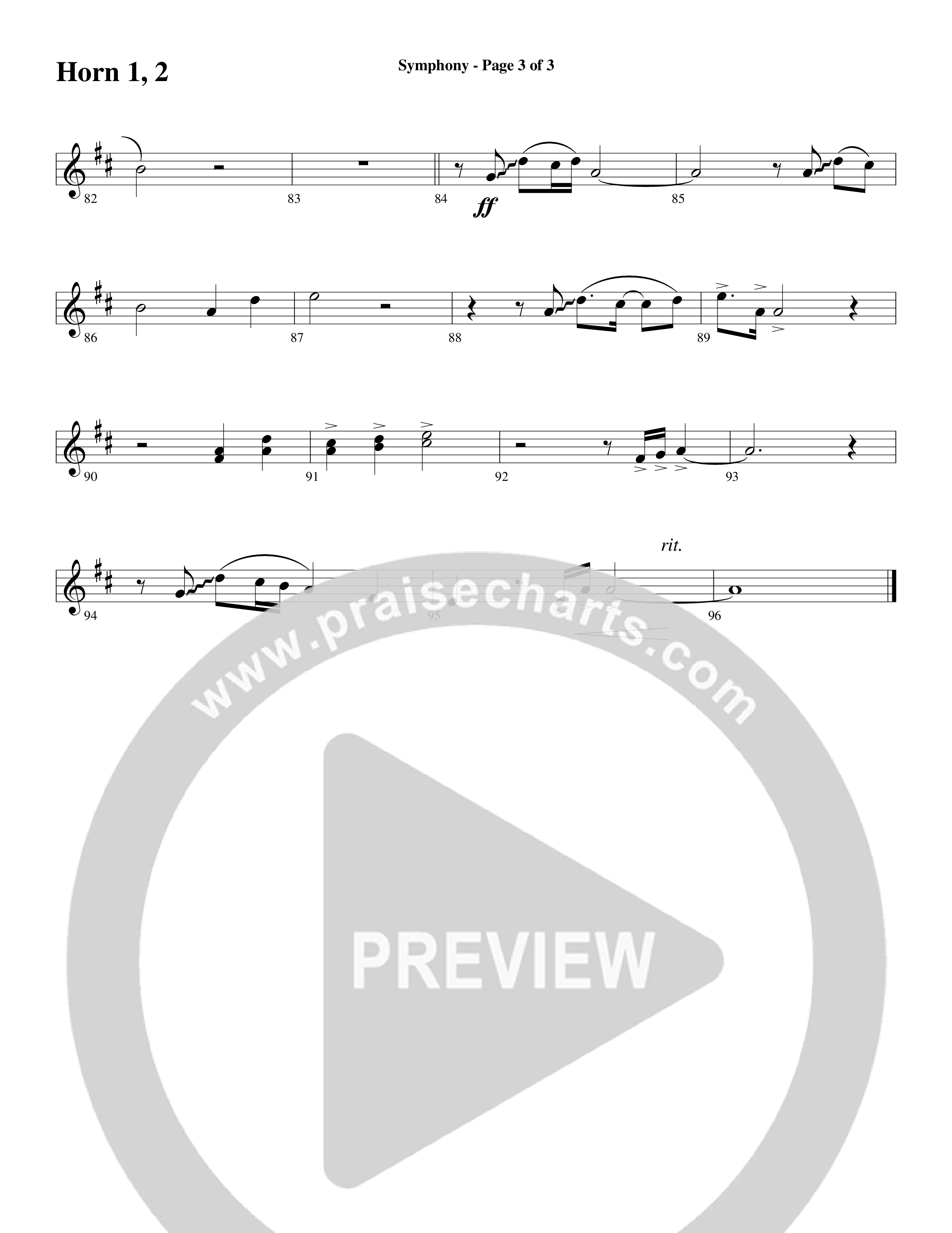 Symphony (Choral Anthem SATB) French Horn (Word Music Choral / Arr. Gary Rhodes)