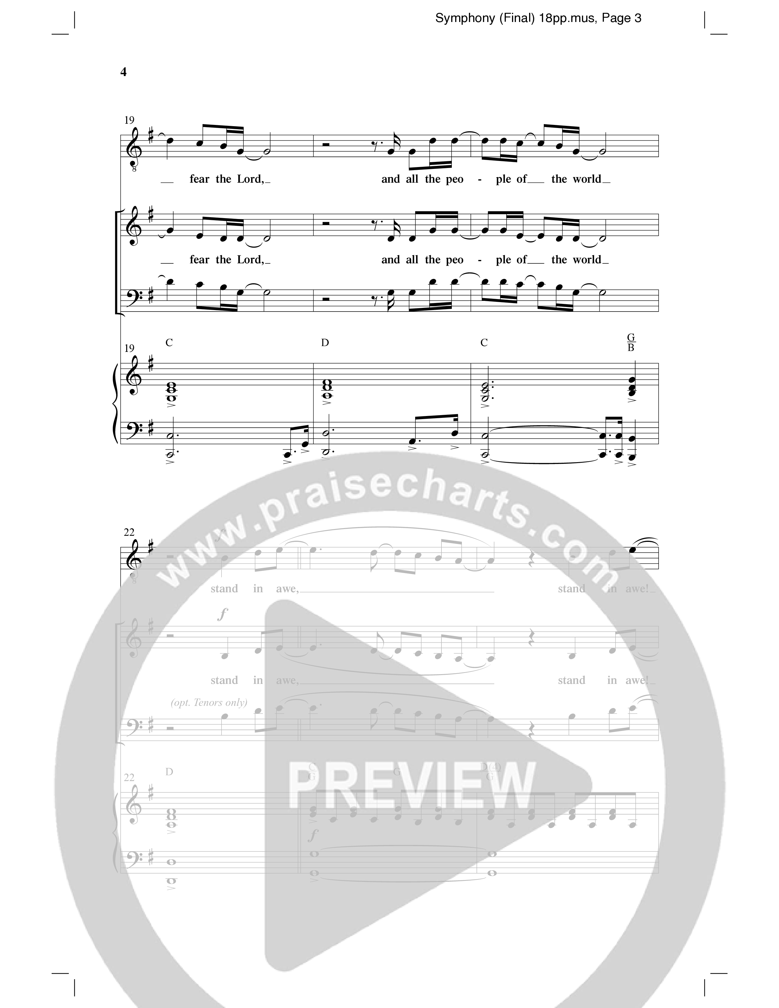 Symphony (Choral Anthem SATB) Anthem (SATB/Piano) (Word Music Choral / Arr. Gary Rhodes)