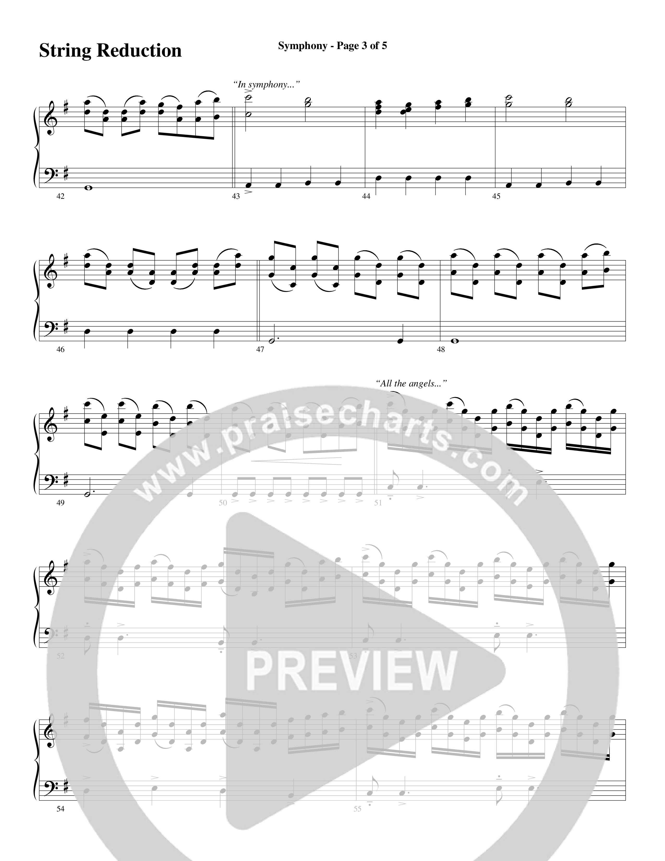 Symphony (Choral Anthem SATB) String Reduction (Word Music Choral / Arr. Gary Rhodes)