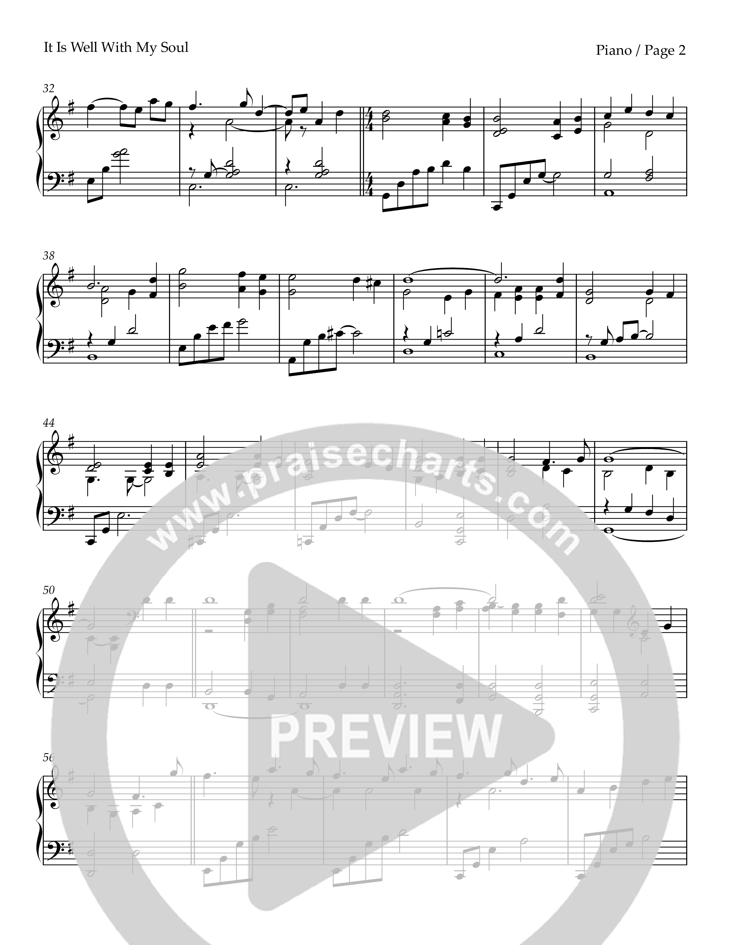 It Is Well With My Soul (Piano) Piano Sheet (Keith & Kristyn Getty)