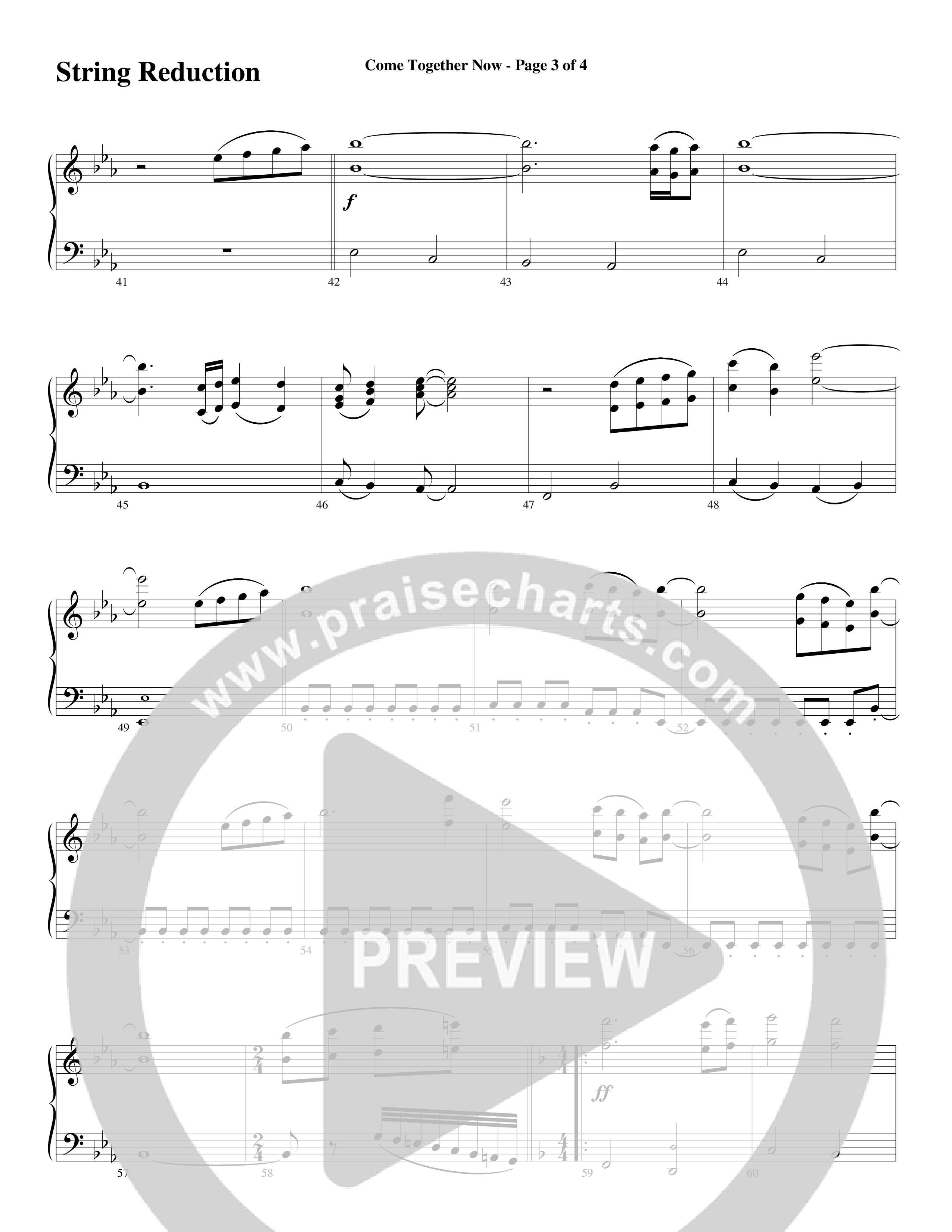 Come Together Now (Choral Anthem SATB) String Reduction (Word Music Choral / Arr. Dave Williamson)
