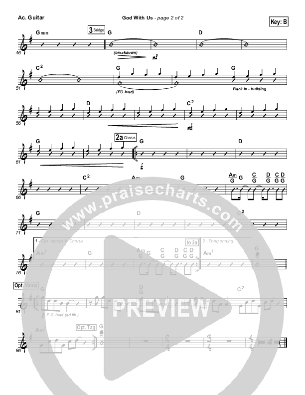 God With Us Acoustic Guitar (MercyMe)