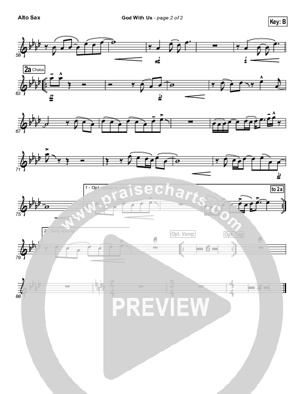 God With Us Alto Sax (MercyMe)