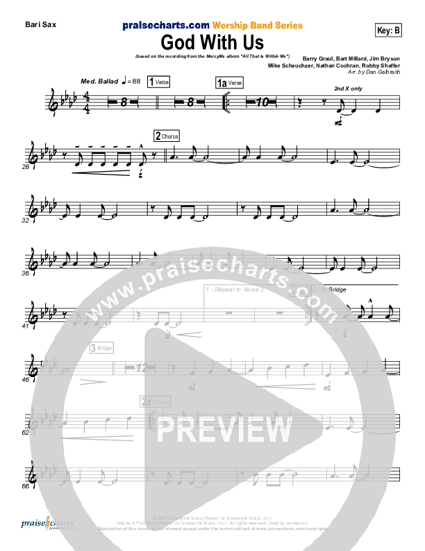 God With Us Bari Sax (MercyMe)