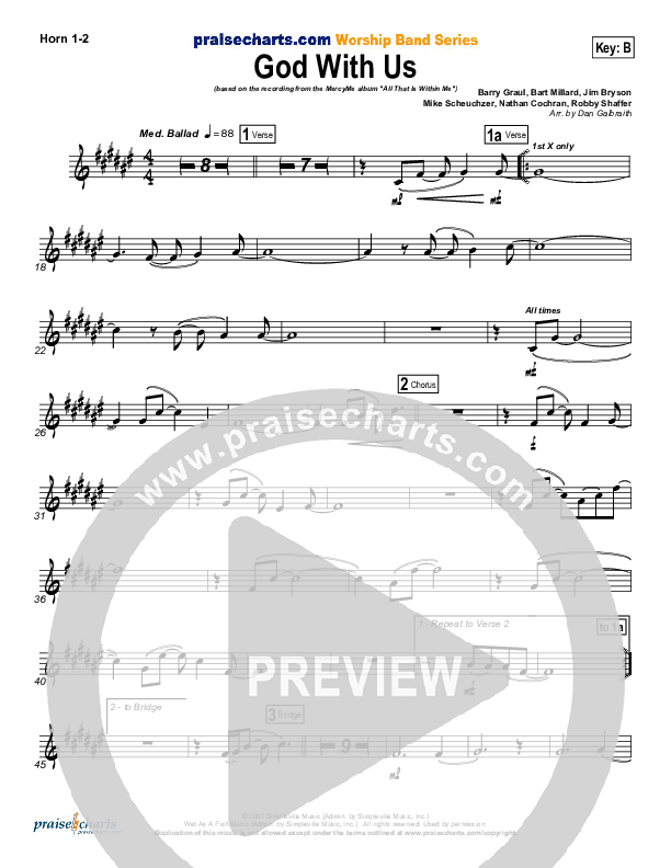 God With Us Brass Pack (MercyMe)