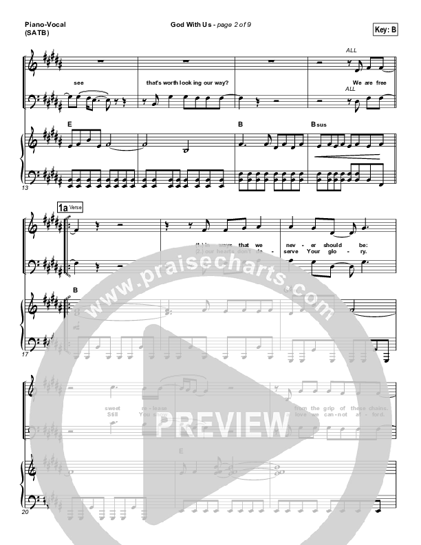 God With Us Piano/Vocal (MercyMe)