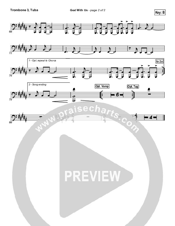 God With Us Trombone 3/Tuba (MercyMe)