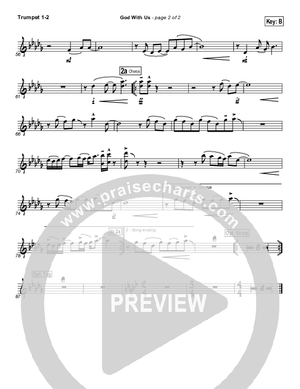 God With Us Trumpet 1,2 (MercyMe)