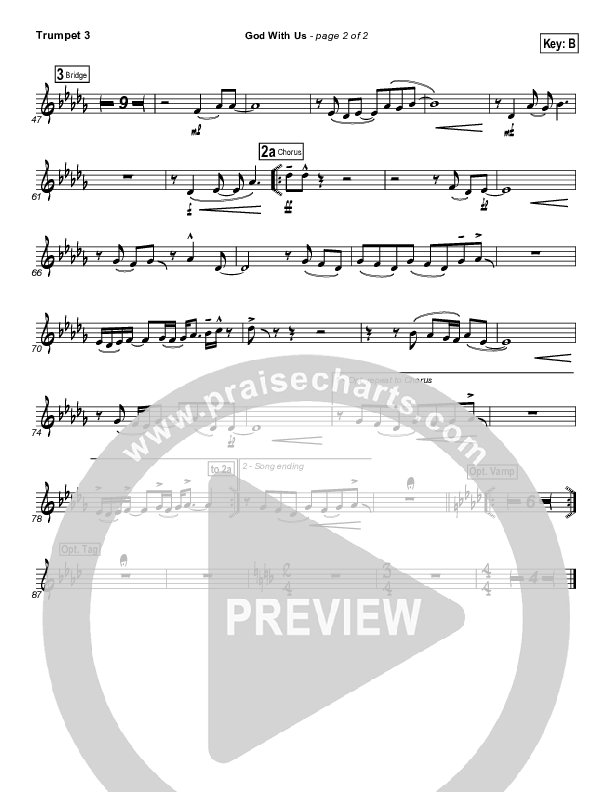 God With Us Trumpet 3 (MercyMe)