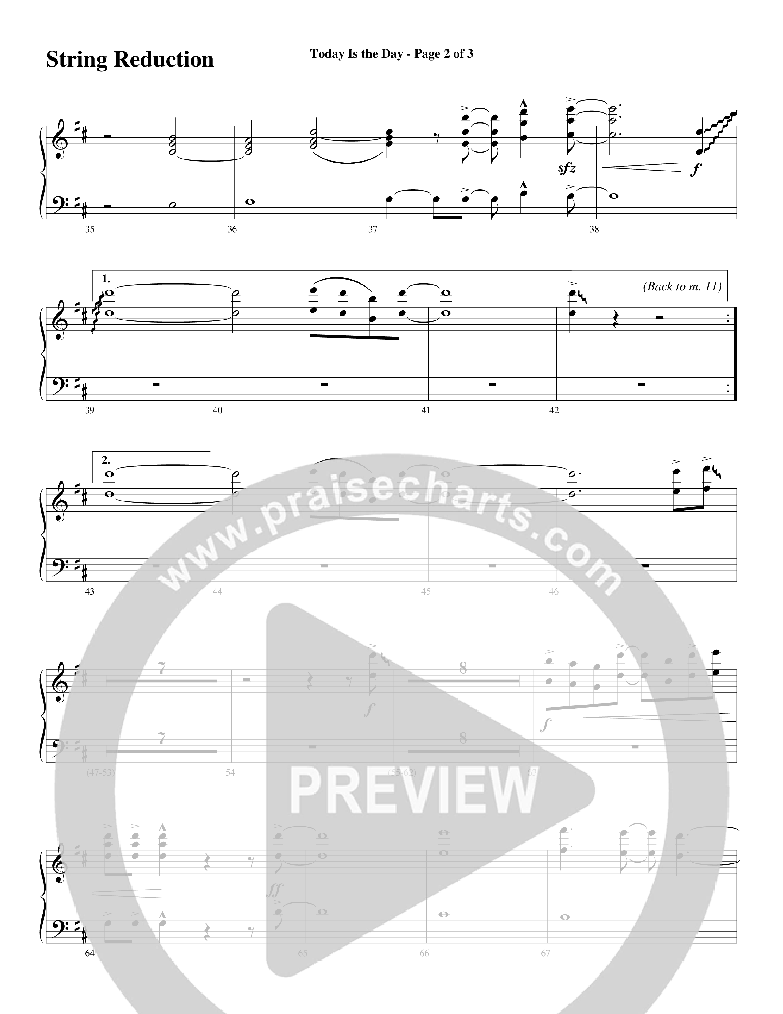 Today Is The Day (Choral Anthem SATB) String Reduction (Word Music Choral / Arr. Cliff Duren)