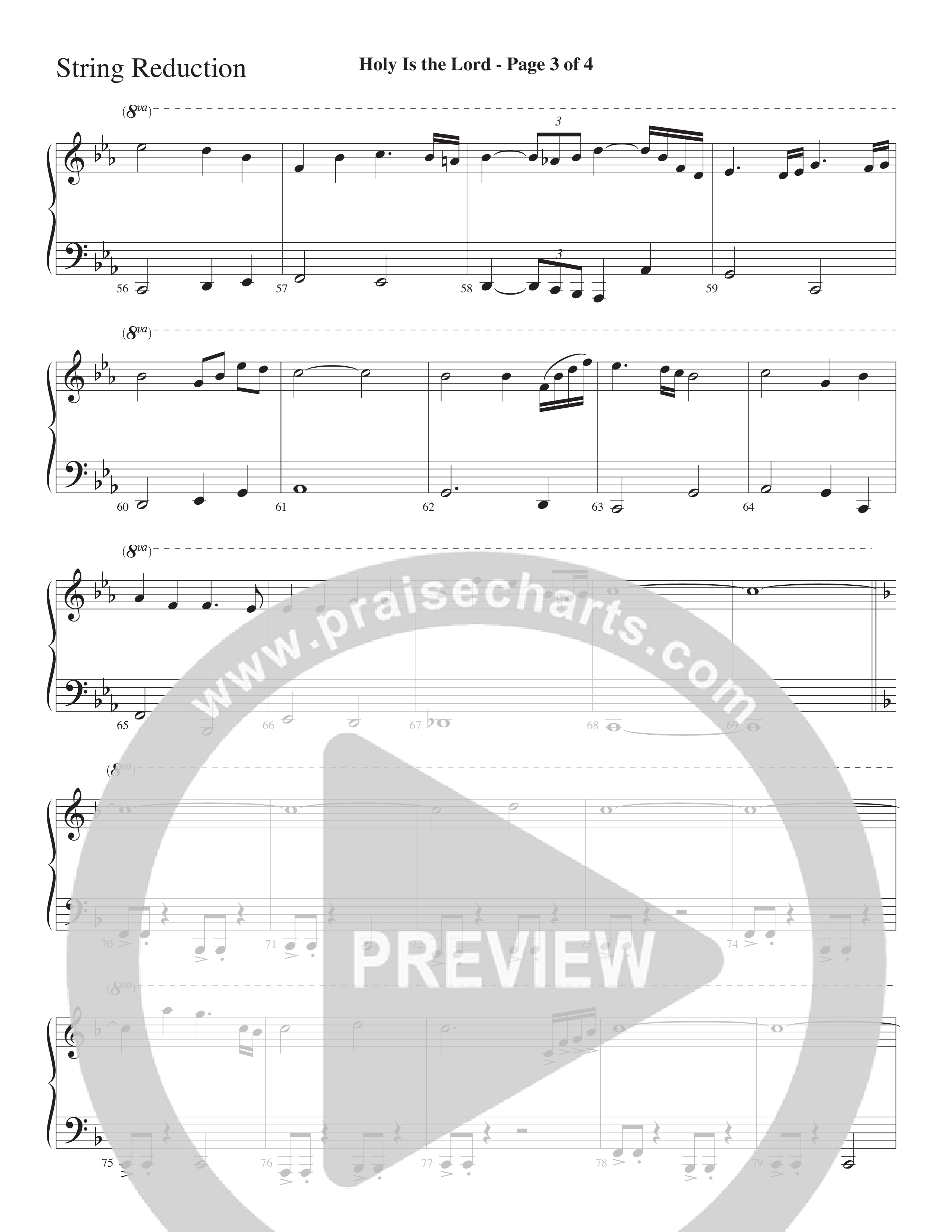 Holy Is The Lord (Choral Anthem SATB) String Reduction (Word Music Choral / Arr. Lari Goss)