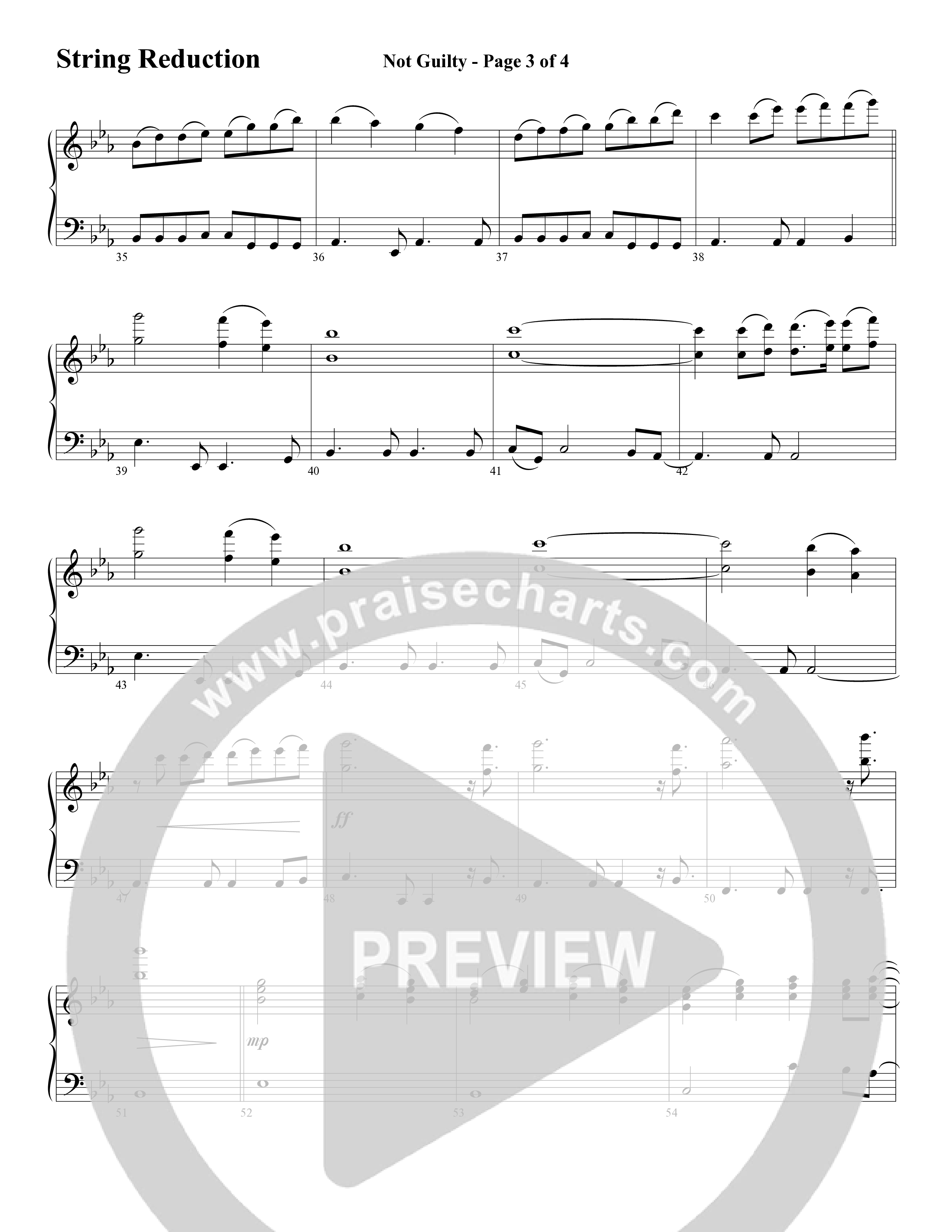 Not Guilty (Choral Anthem SATB) String Reduction (Word Music Choral / Arr. David T. Clydesdale)