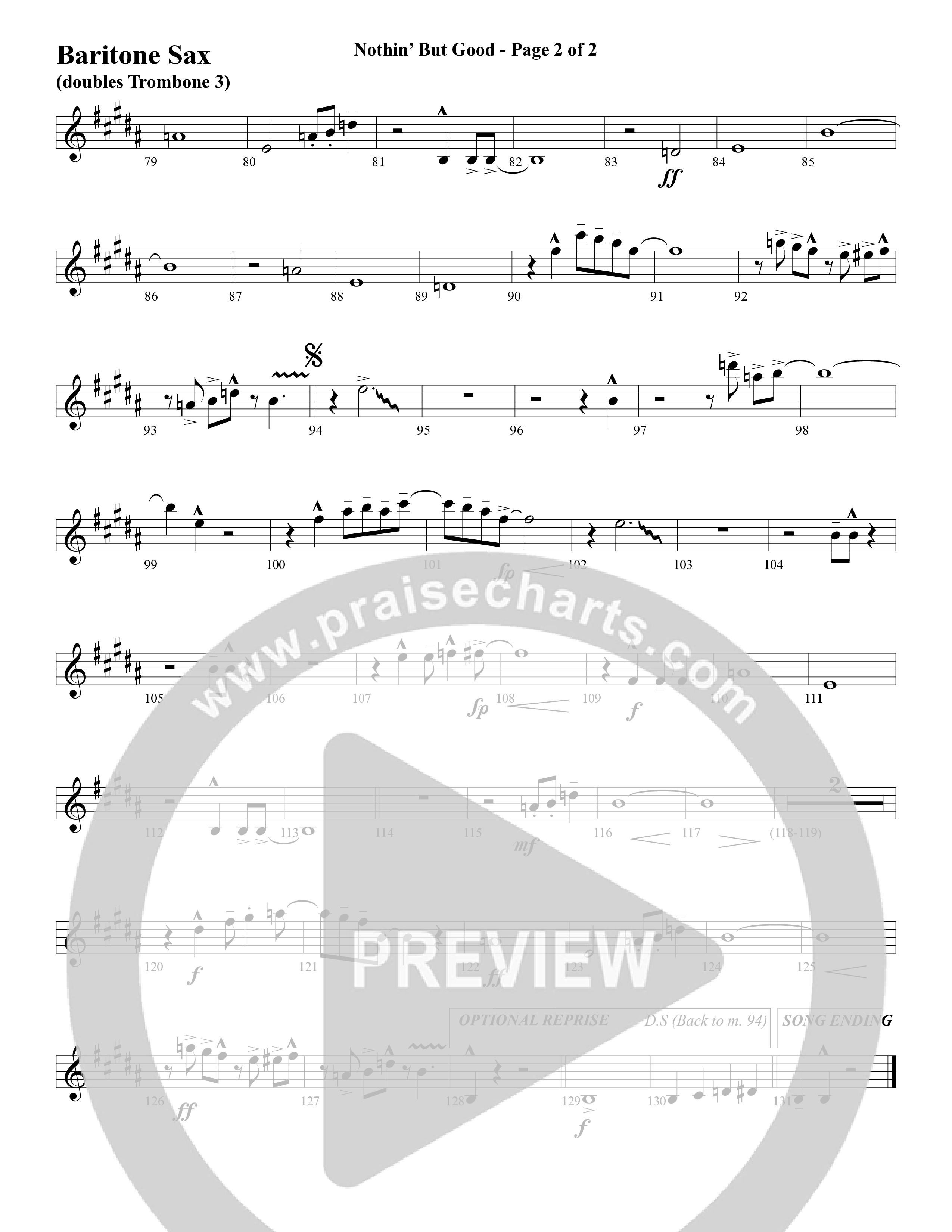 Nothin’ But Good (Choral Anthem SATB) Bari Sax (Word Music Choral / Arr. Russell Mauldin)