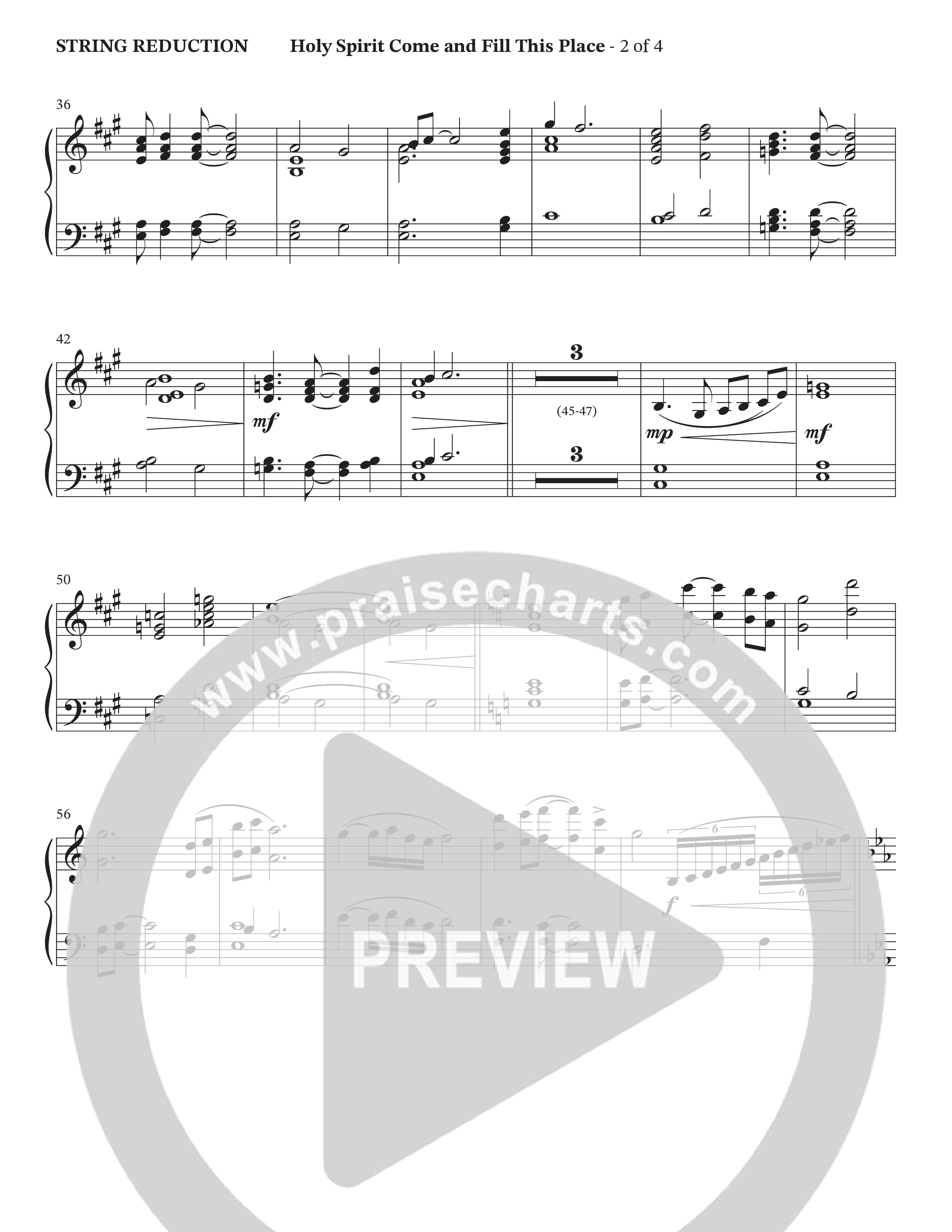 Holy Spirit Come And Fill This Place (Choral Anthem SATB) String Reduction (Cana's Voice / Arr. Wayne Haun)