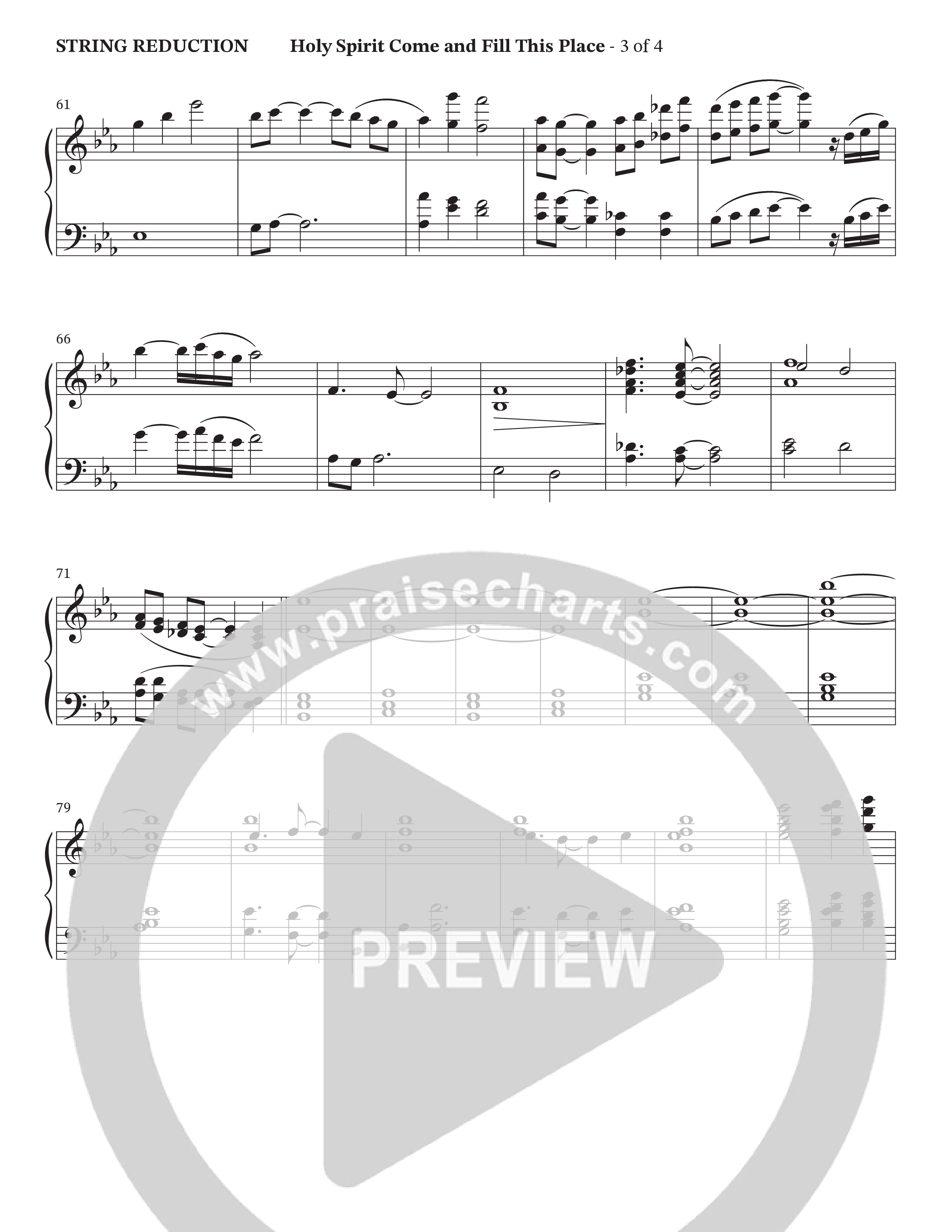 Holy Spirit Come And Fill This Place (Choral Anthem SATB) String Reduction (Cana's Voice / Arr. Wayne Haun)