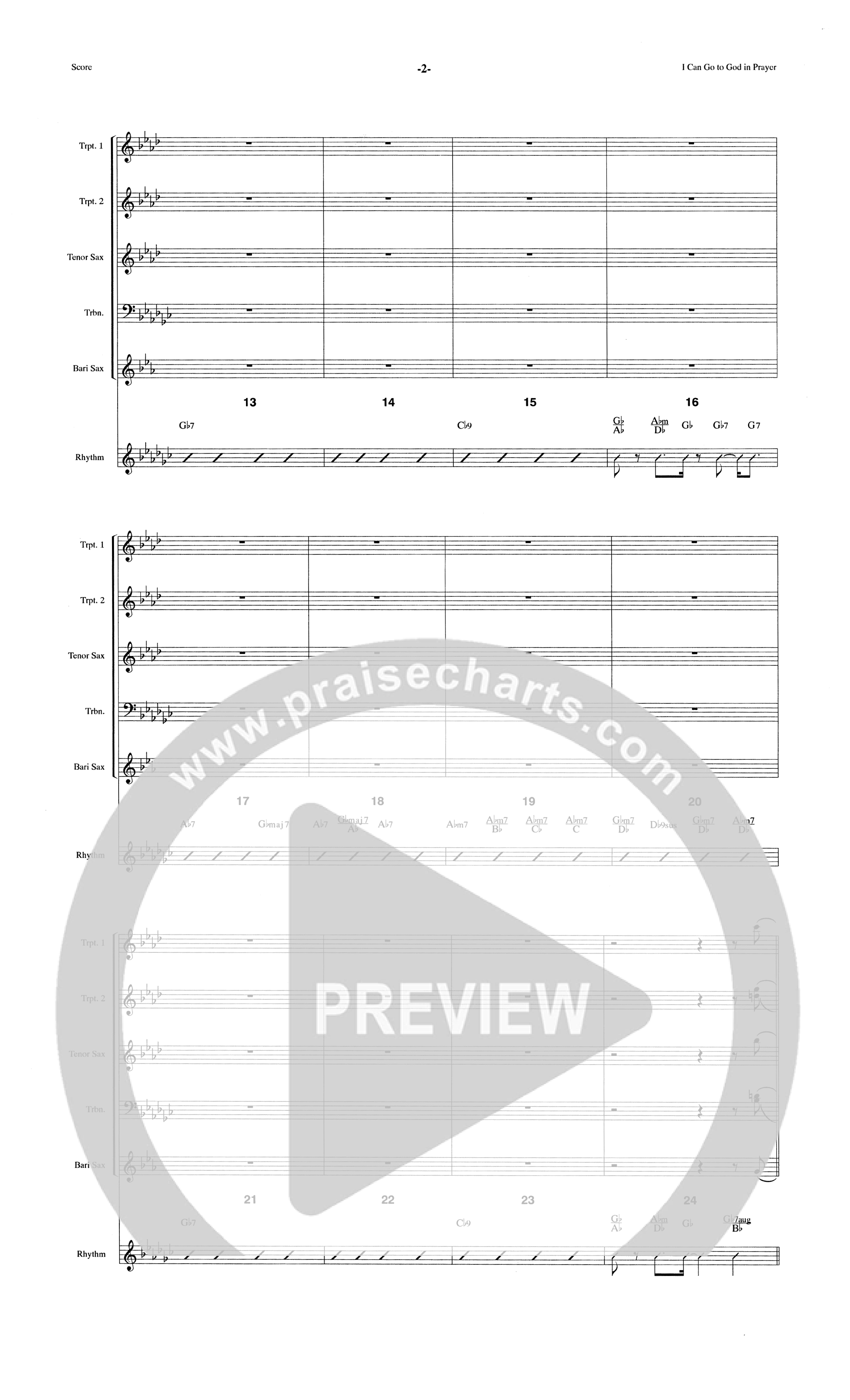 I Can Go To God In Prayer (Choral Anthem SATB) Orchestration (The Brooklyn Tabernacle Choir / Arr. Carol Cymbala)