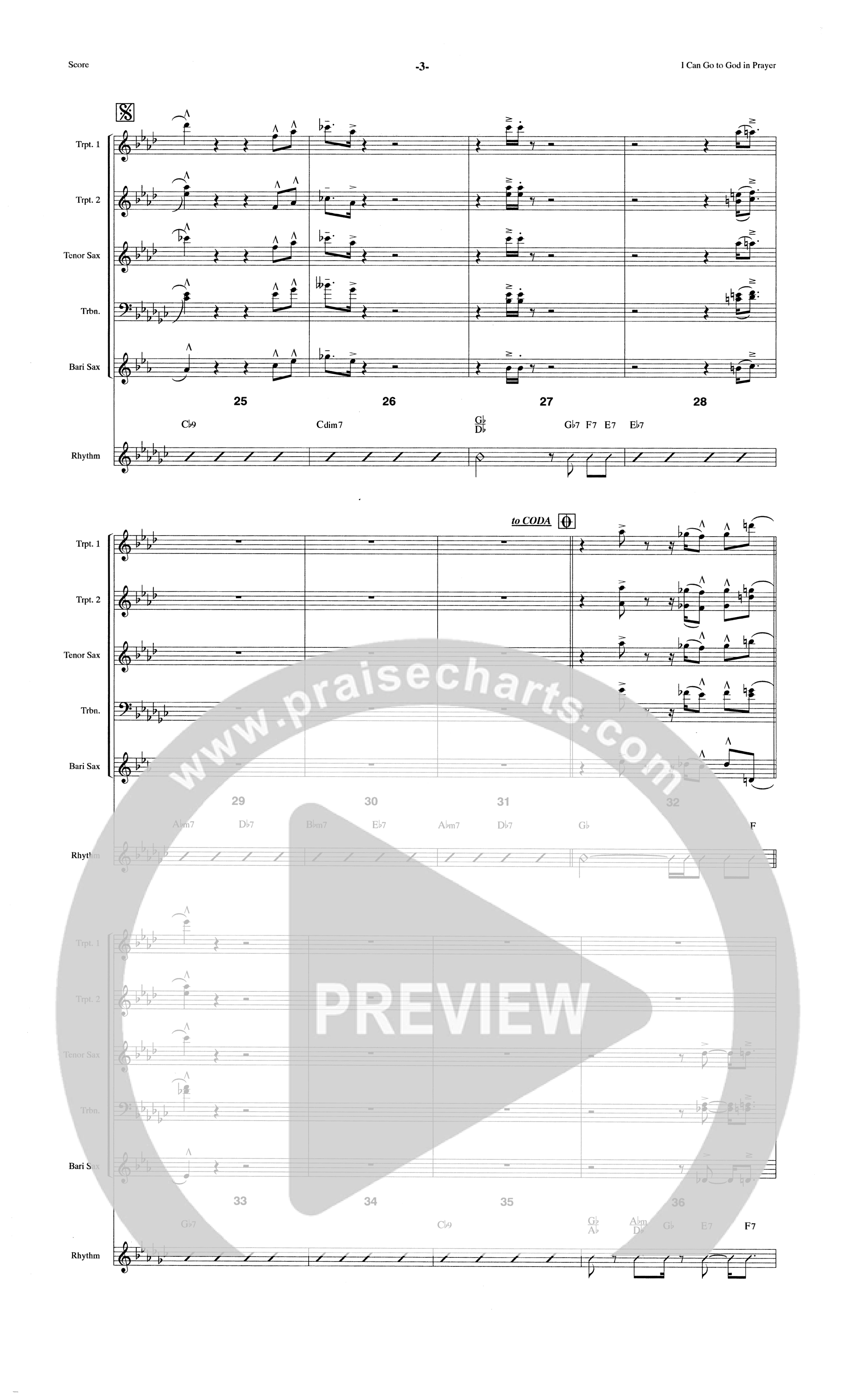 I Can Go To God In Prayer (Choral Anthem SATB) Orchestration (The Brooklyn Tabernacle Choir / Arr. Carol Cymbala)