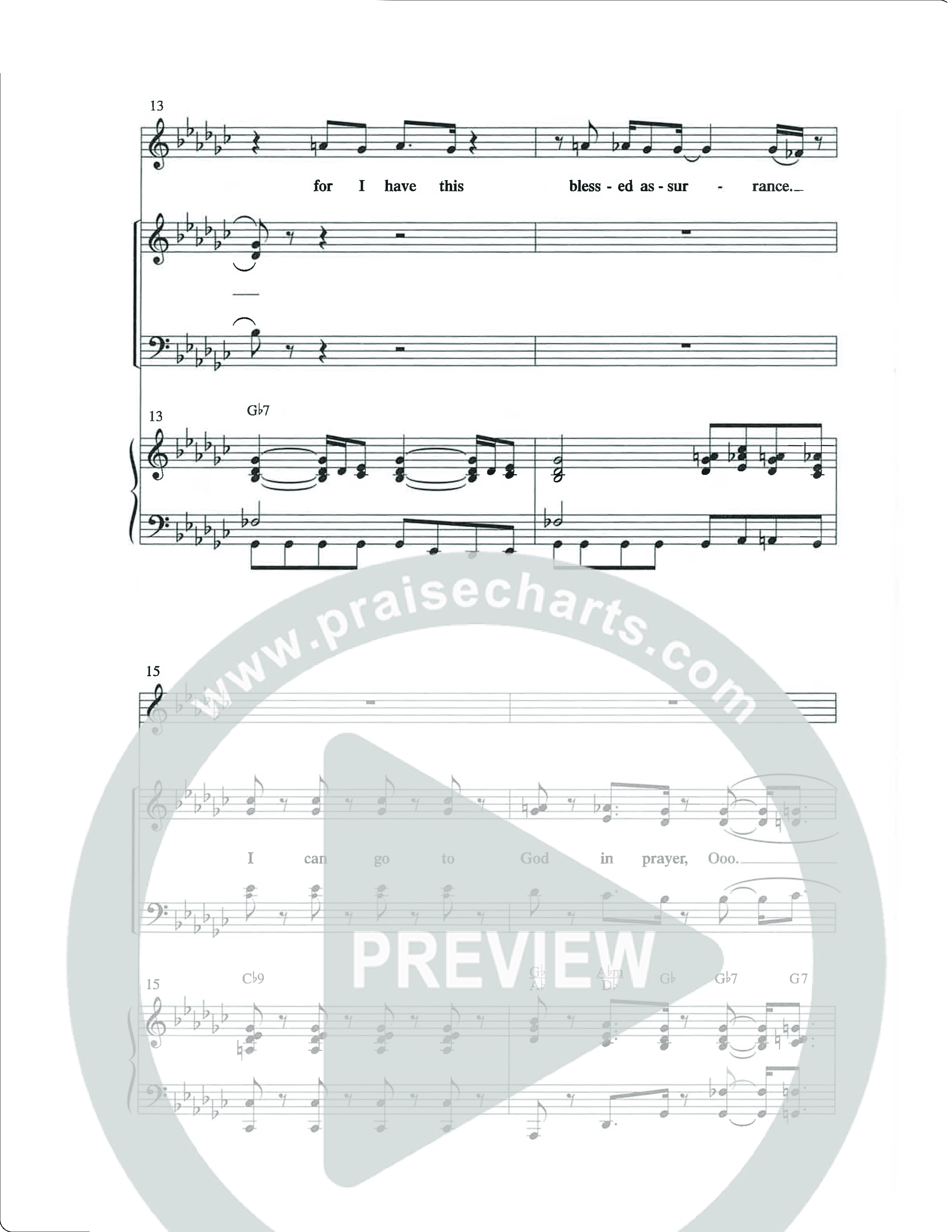 I Can Go To God In Prayer (Choral Anthem SATB) Anthem (SATB/Piano) (The Brooklyn Tabernacle Choir / Arr. Carol Cymbala)
