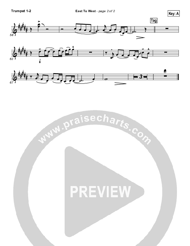 East To West Trumpet 1,2 (Casting Crowns)