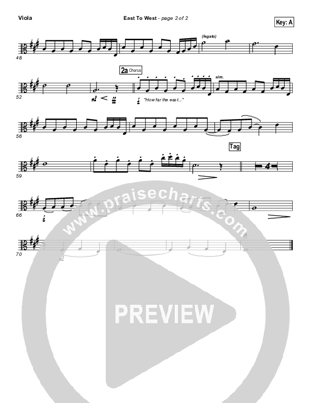 East To West Viola (Casting Crowns)