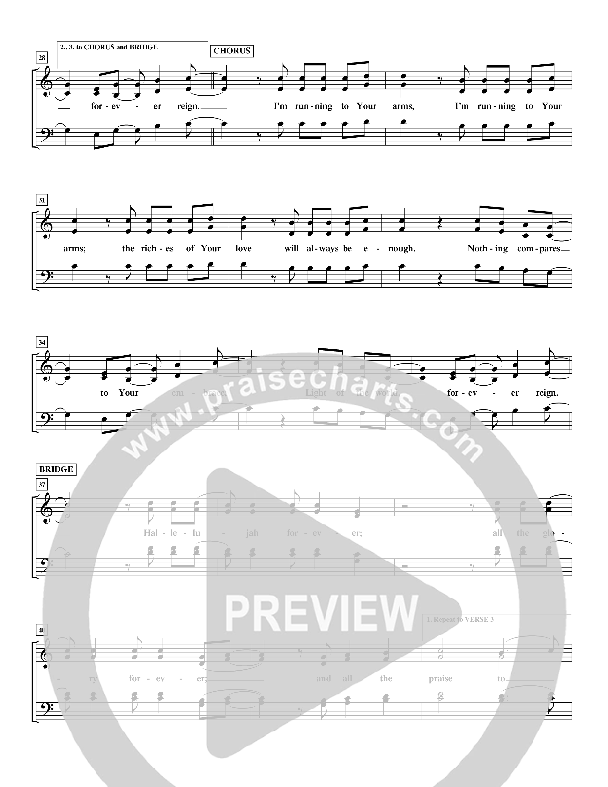 Forever Reign (Choral Anthem SATB) Choir Sheet (SATB) (Word Music Choral / Orch. Michael Lawrence)
