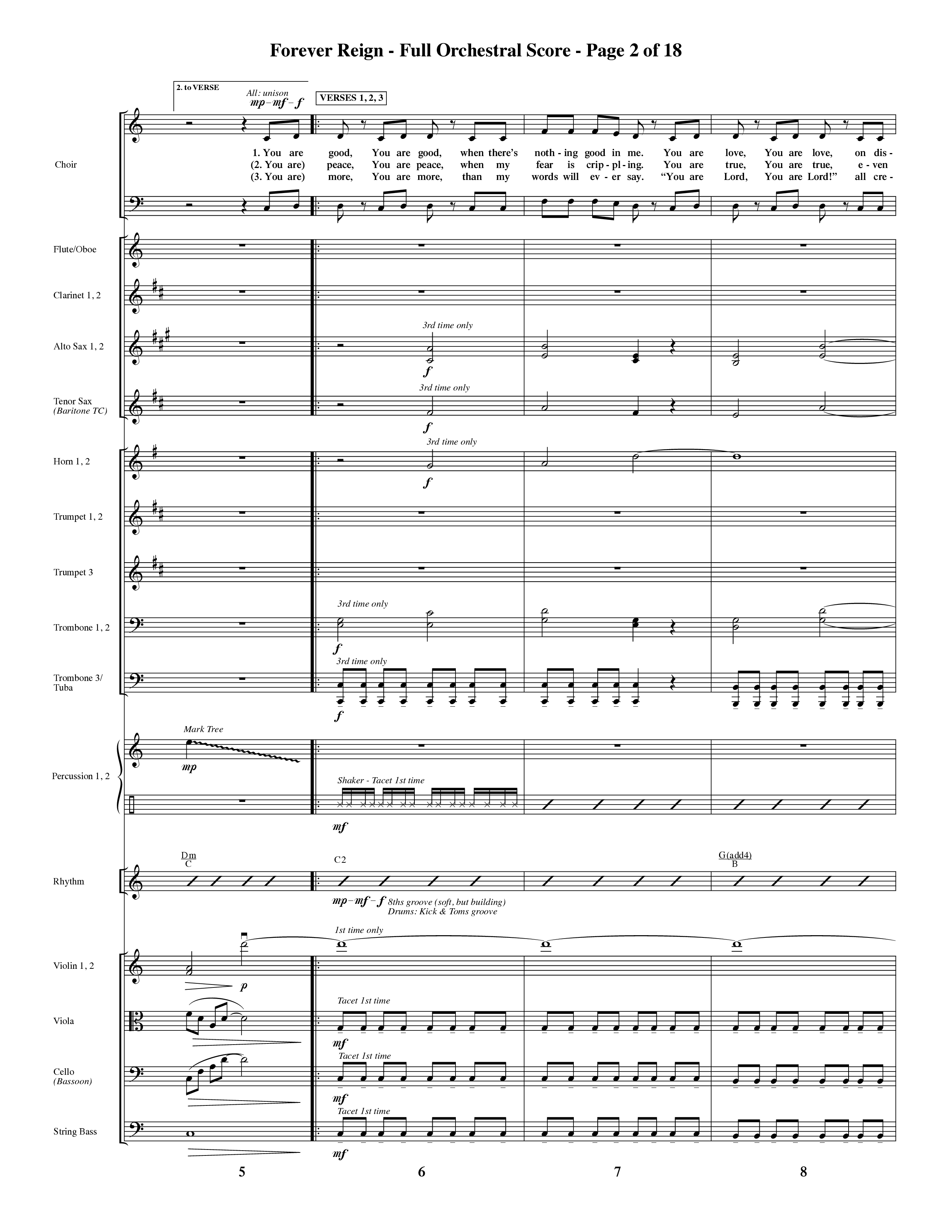 Forever Reign (Choral Anthem SATB) Conductor's Score (Word Music Choral / Orch. Michael Lawrence)
