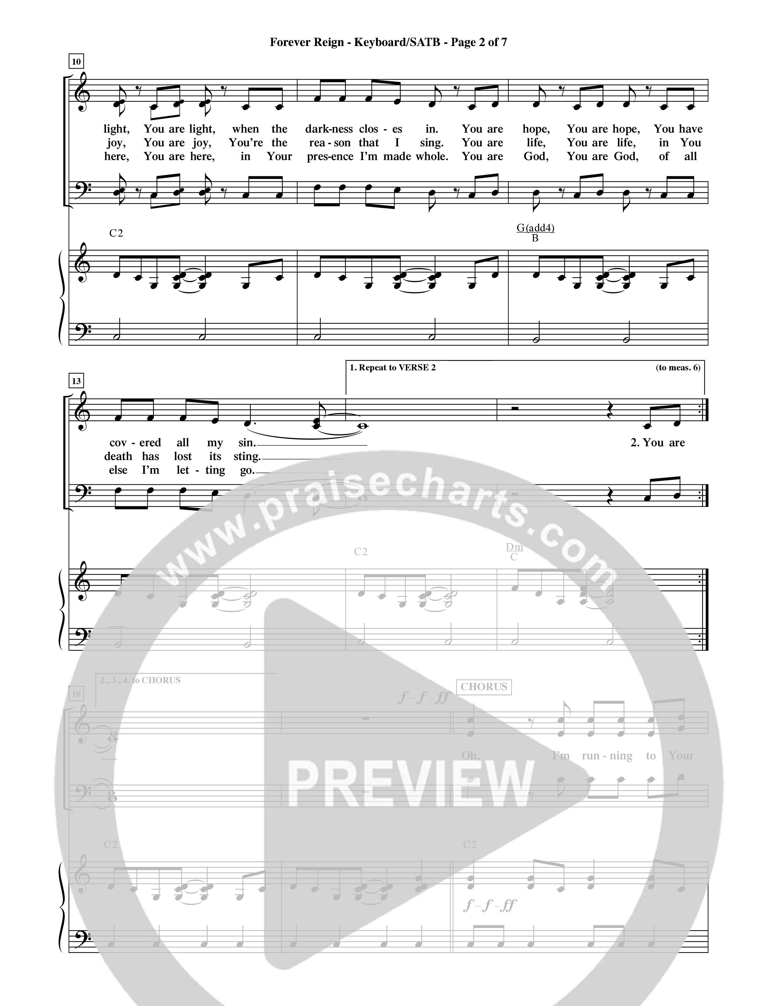 Forever Reign (Choral Anthem SATB) Keyboard/Vocal (SATB) (Word Music Choral / Orch. Michael Lawrence)