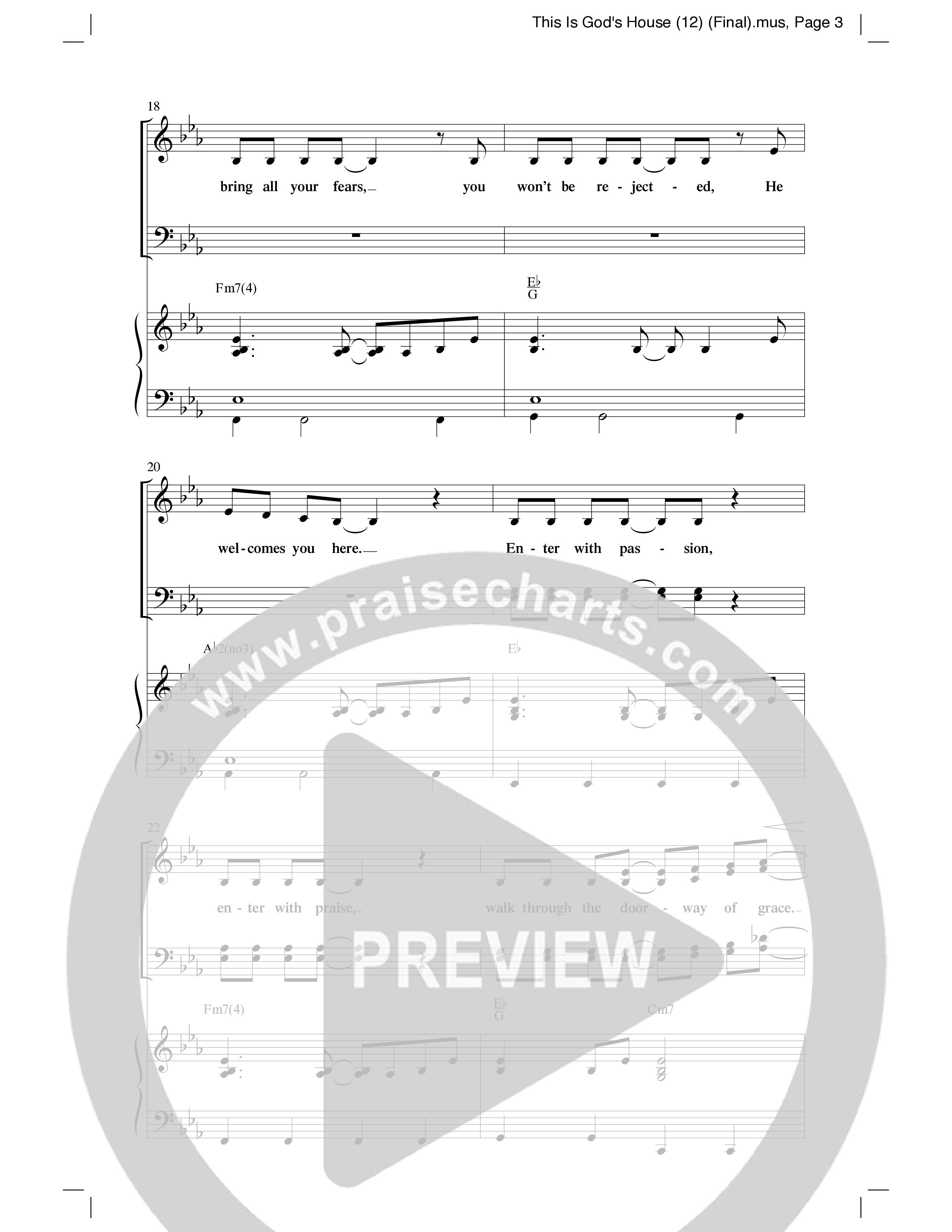 This Is God’s House (Choral Anthem SATB) Anthem (SATB/Piano) (Word Music Choral / Arr. Lari Goss / Regi Stone)