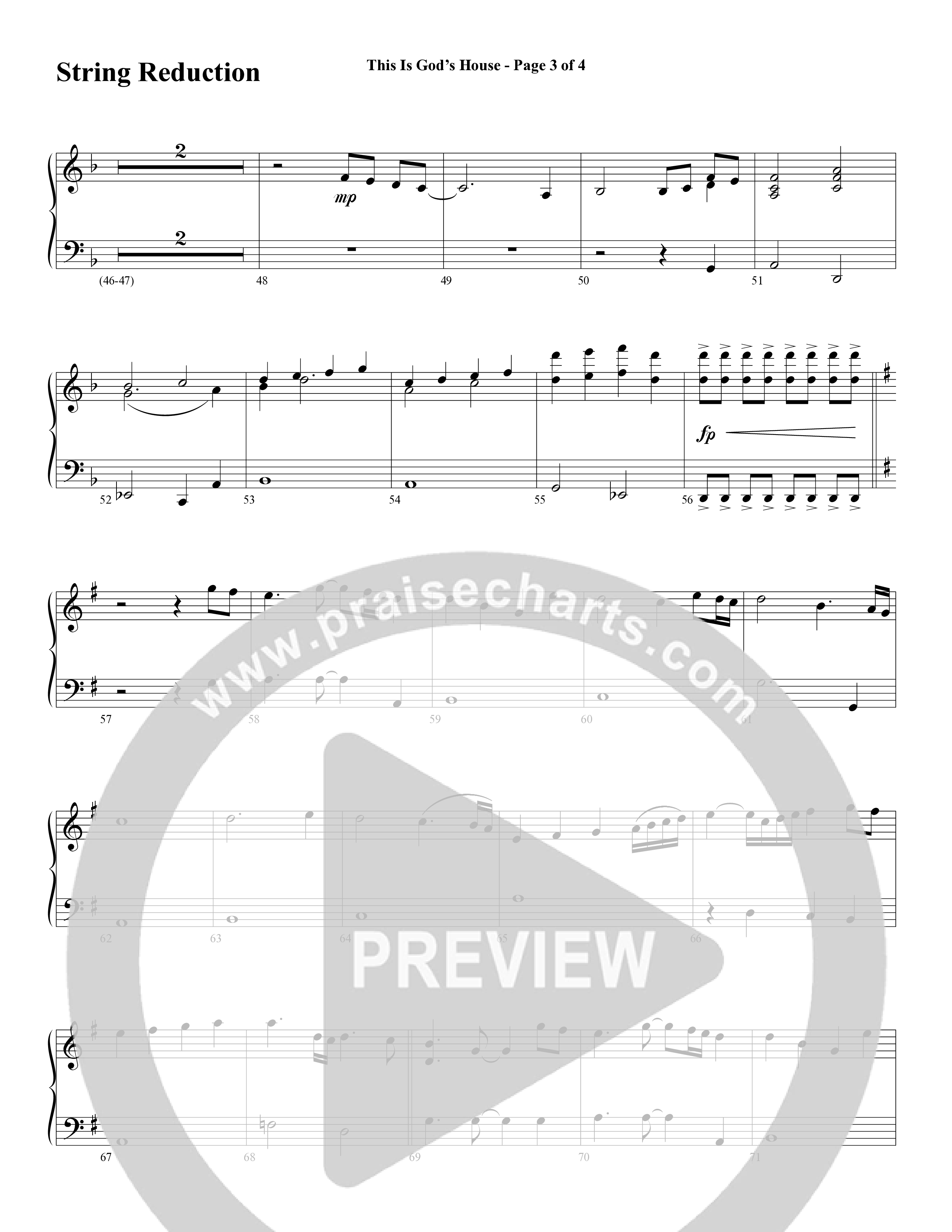 This Is God’s House (Choral Anthem SATB) String Reduction (Word Music Choral / Arr. Lari Goss / Regi Stone)