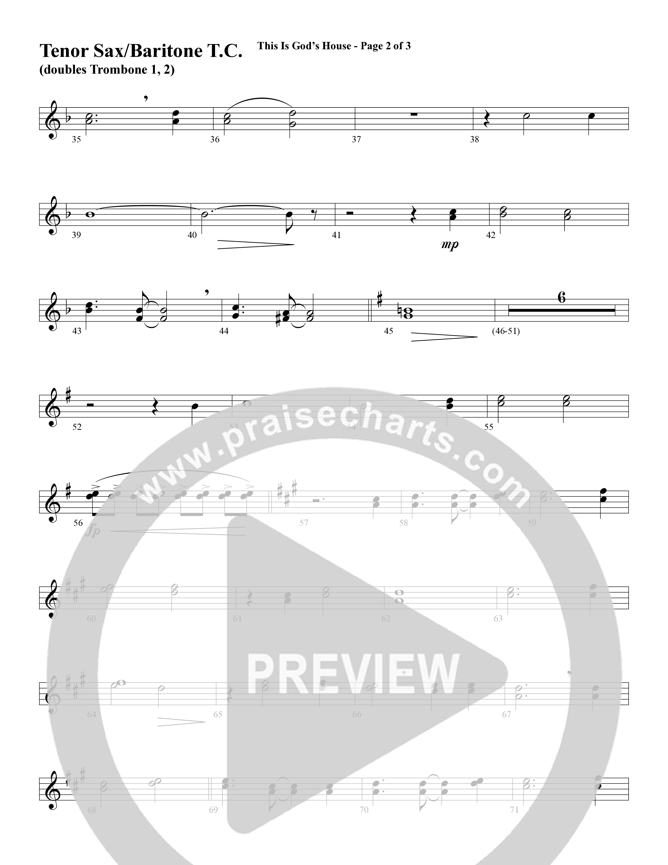 This Is God’s House (Choral Anthem SATB) Tenor Sax/Baritone T.C. (Word Music Choral / Arr. Lari Goss / Regi Stone)