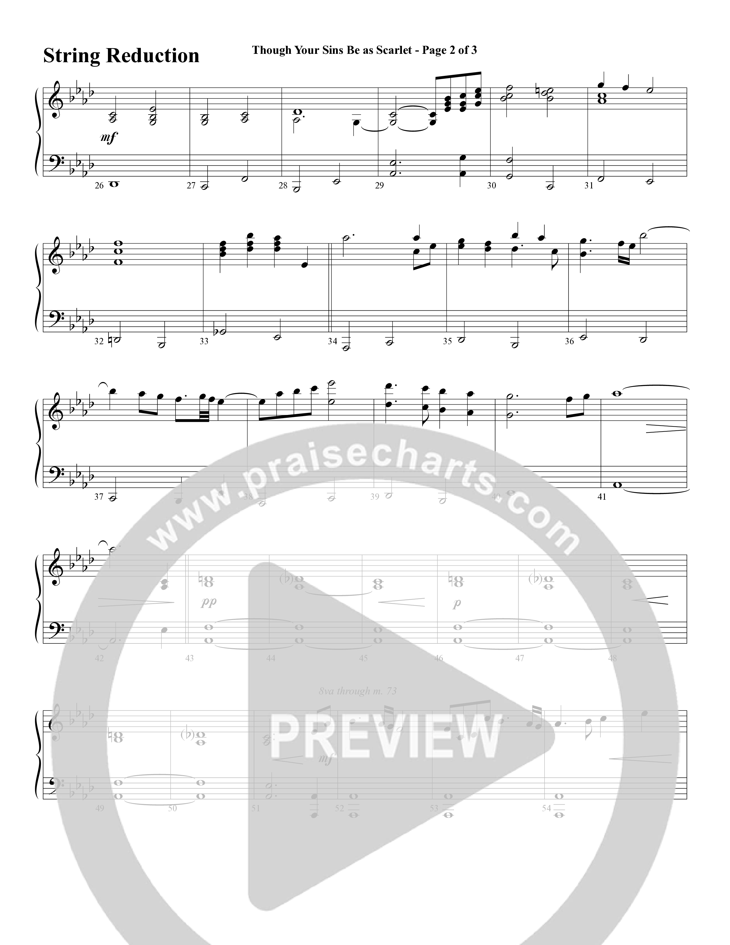 Though Your Sins Be as Scarlet (Choral Anthem SATB) String Reduction (Word Music Choral / Geron Davis / Elizabeth Goodine / Wayne Goodine)