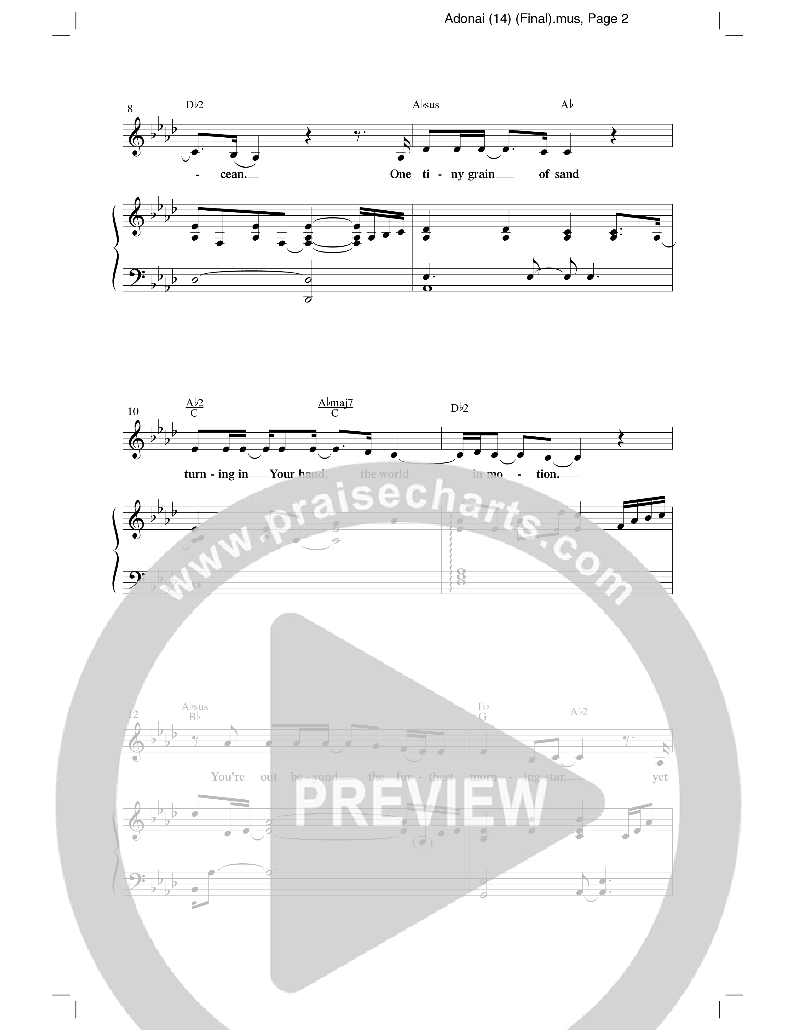 Adonai (Choral Anthem SATB) Anthem (SATB/Piano) (Word Music Choral / Bradley Knight / Regi Stone)