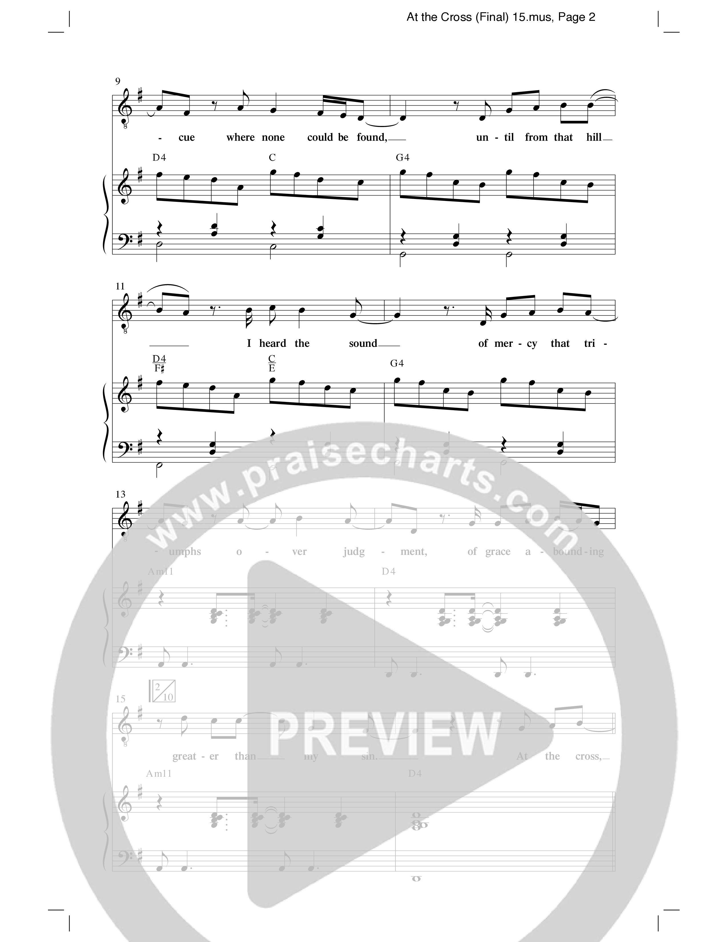 At the Cross (Choral Anthem SATB) Anthem (SATB/Piano) (Word Music Choral)