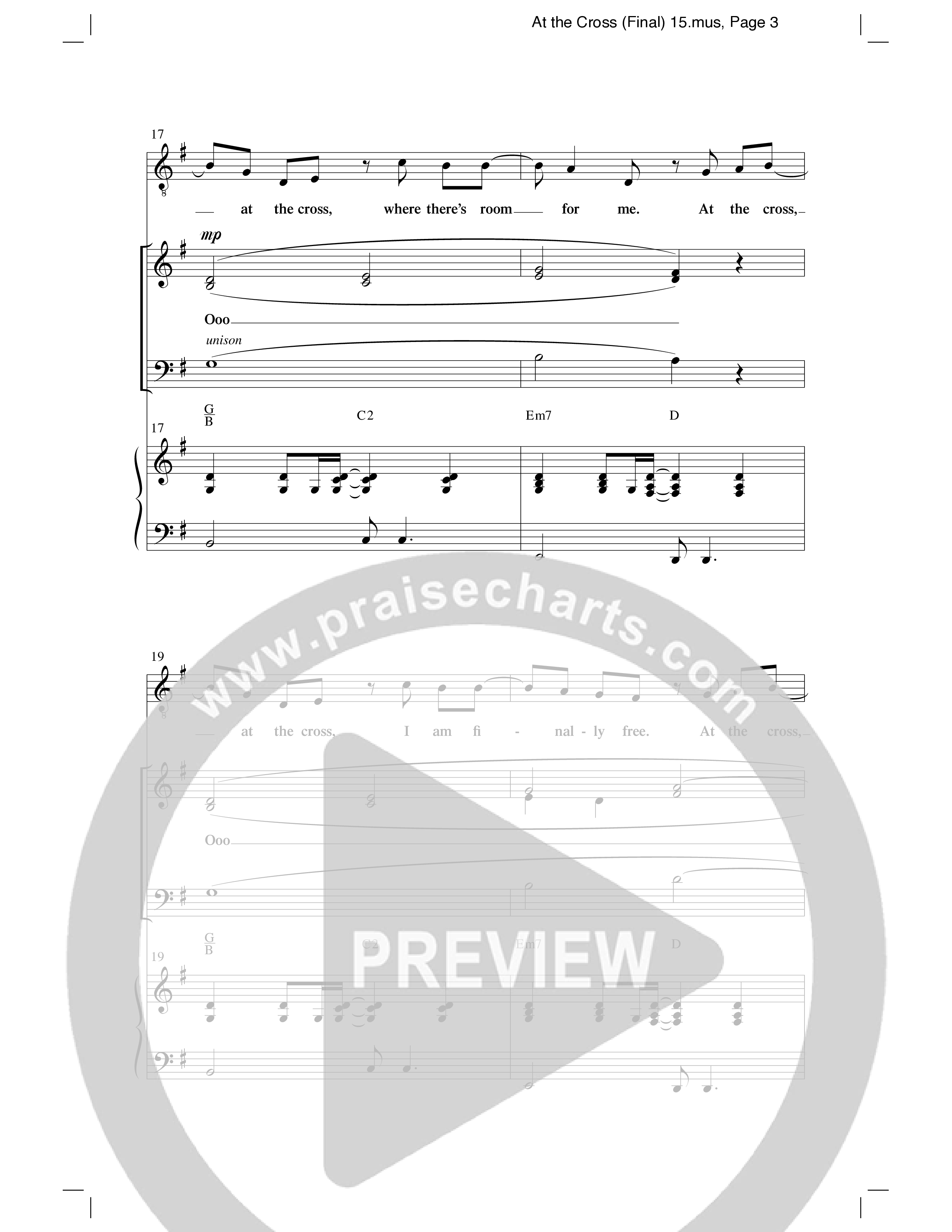 At the Cross (Choral Anthem SATB) Anthem (SATB/Piano) (Word Music Choral)