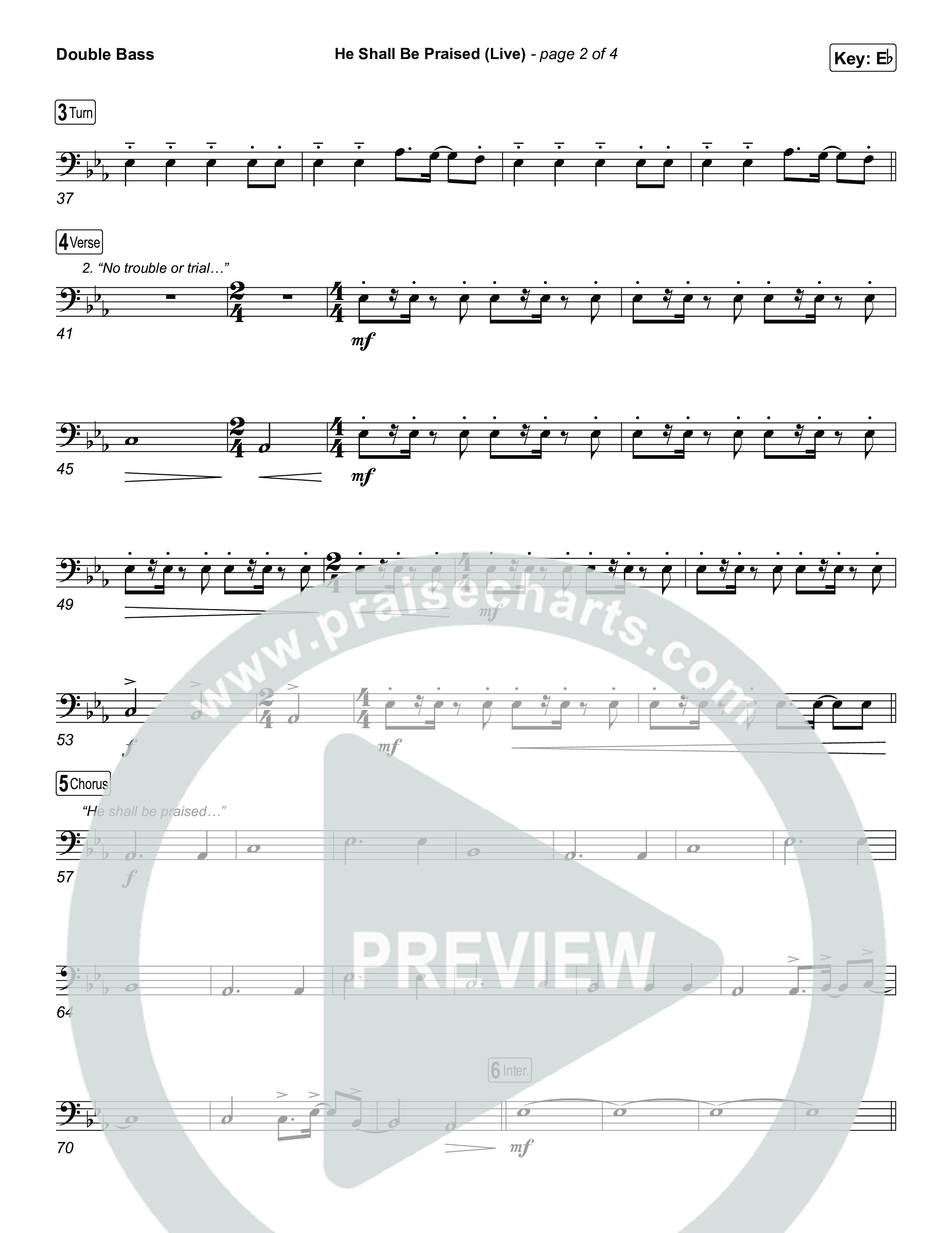 He Shall Be Praised (Live) String Bass (The Belonging Co / David Dennis)
