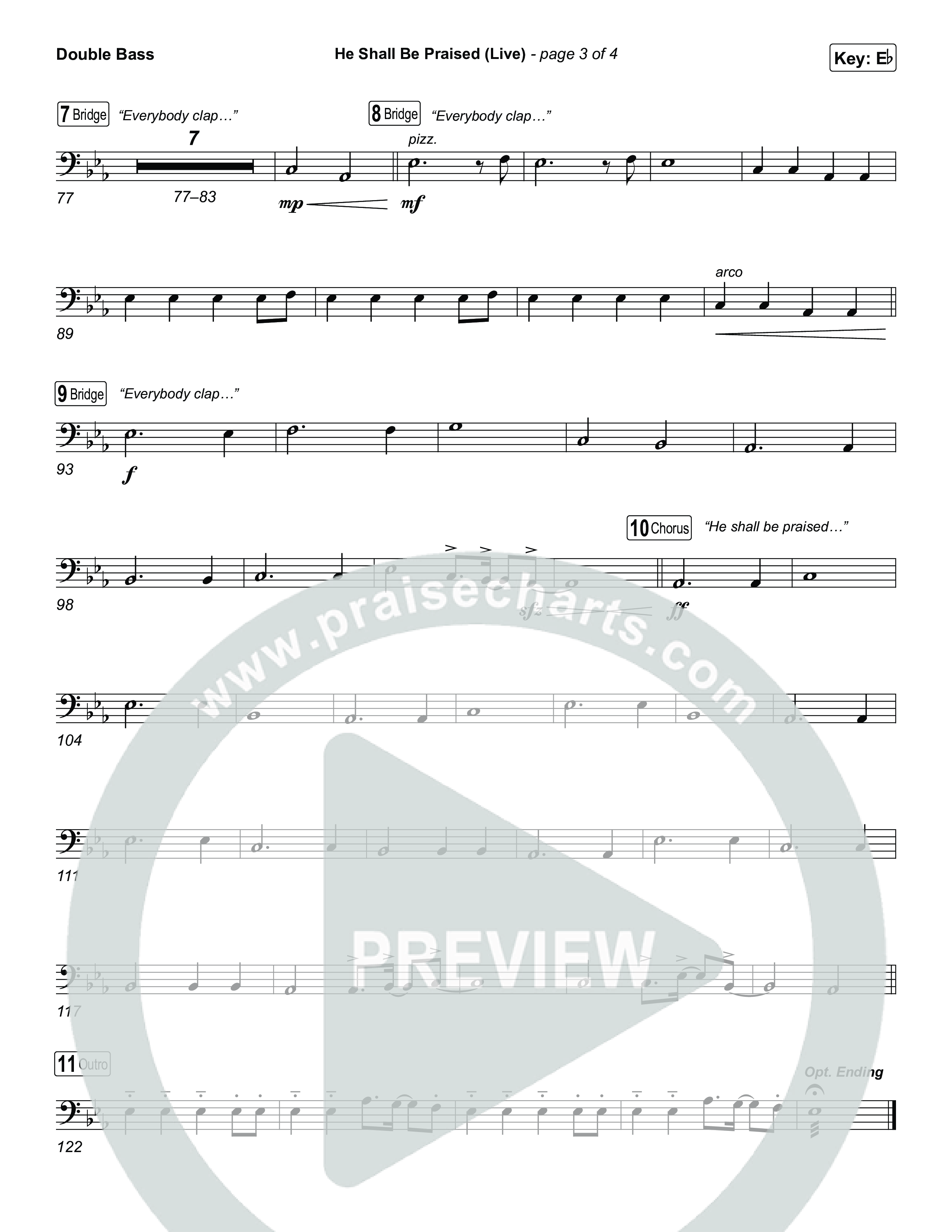 He Shall Be Praised (Live) String Bass (The Belonging Co / David Dennis)