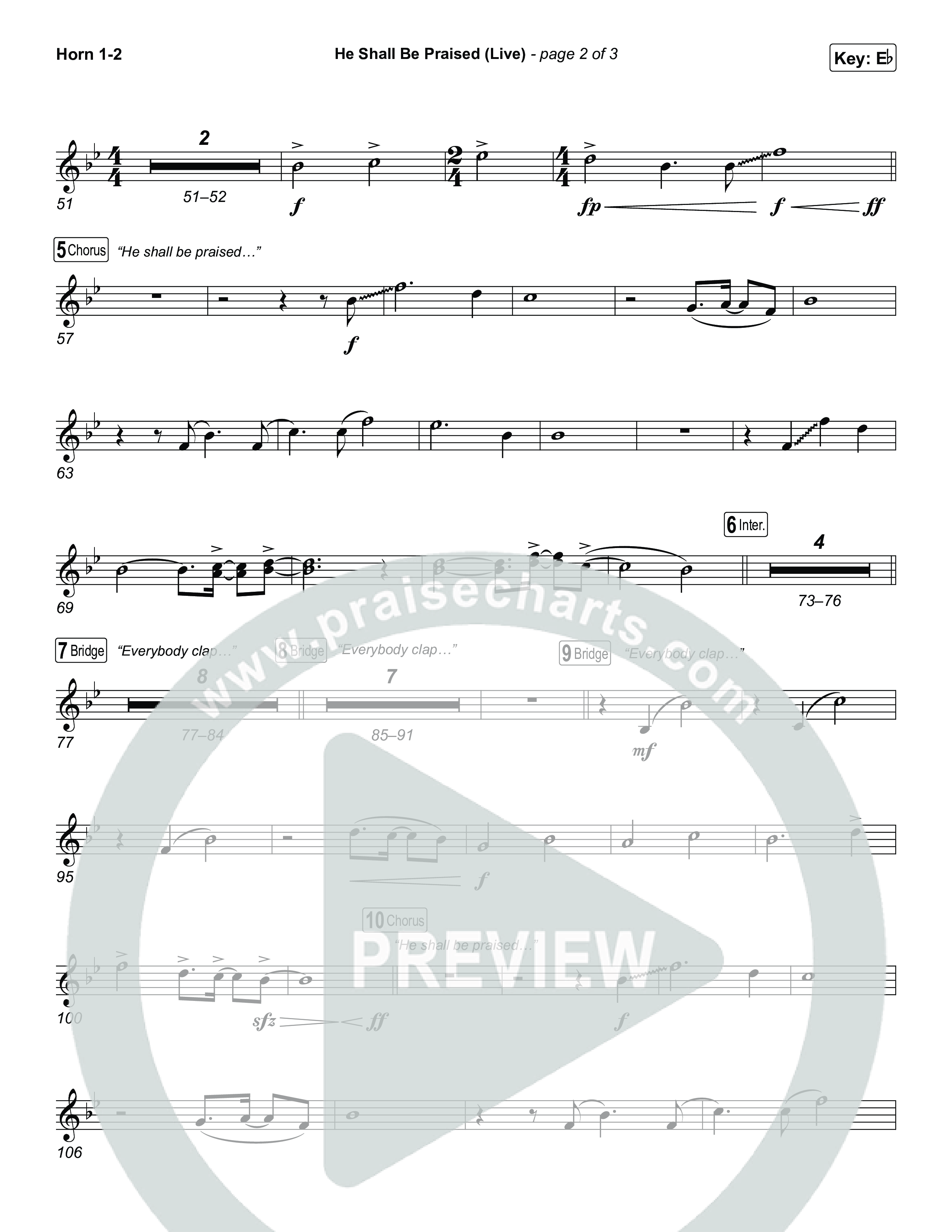 He Shall Be Praised (Live) French Horn 1,2 (The Belonging Co / David Dennis)