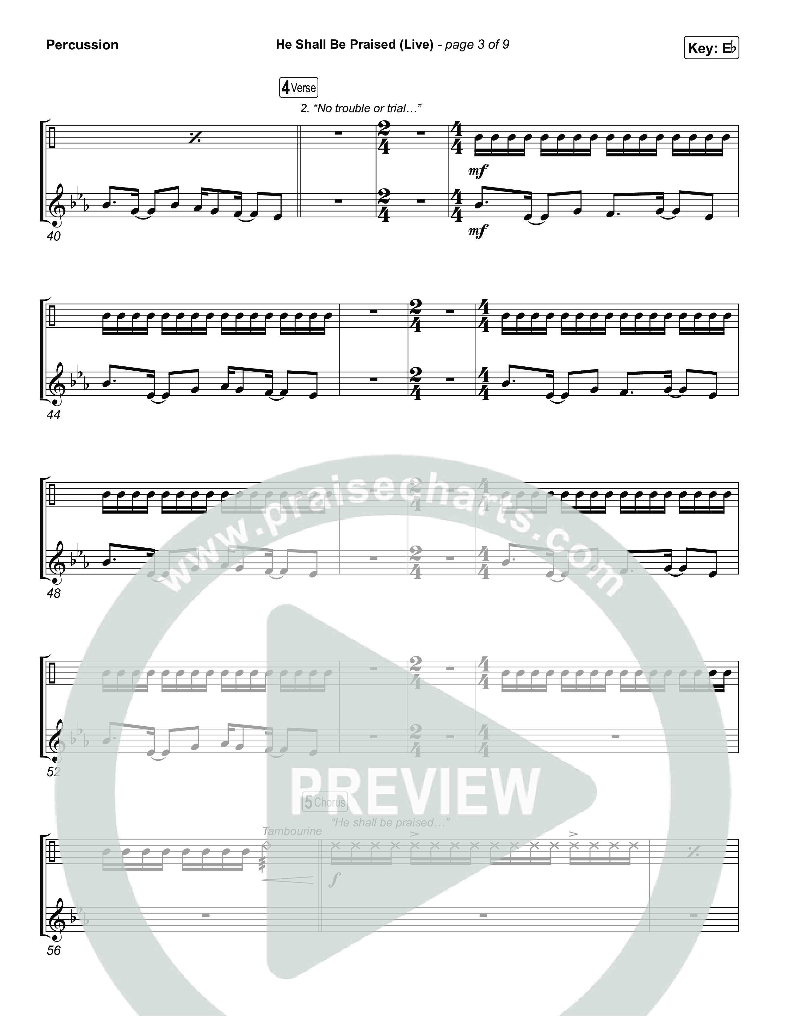 He Shall Be Praised (Live) Percussion (The Belonging Co / David Dennis)