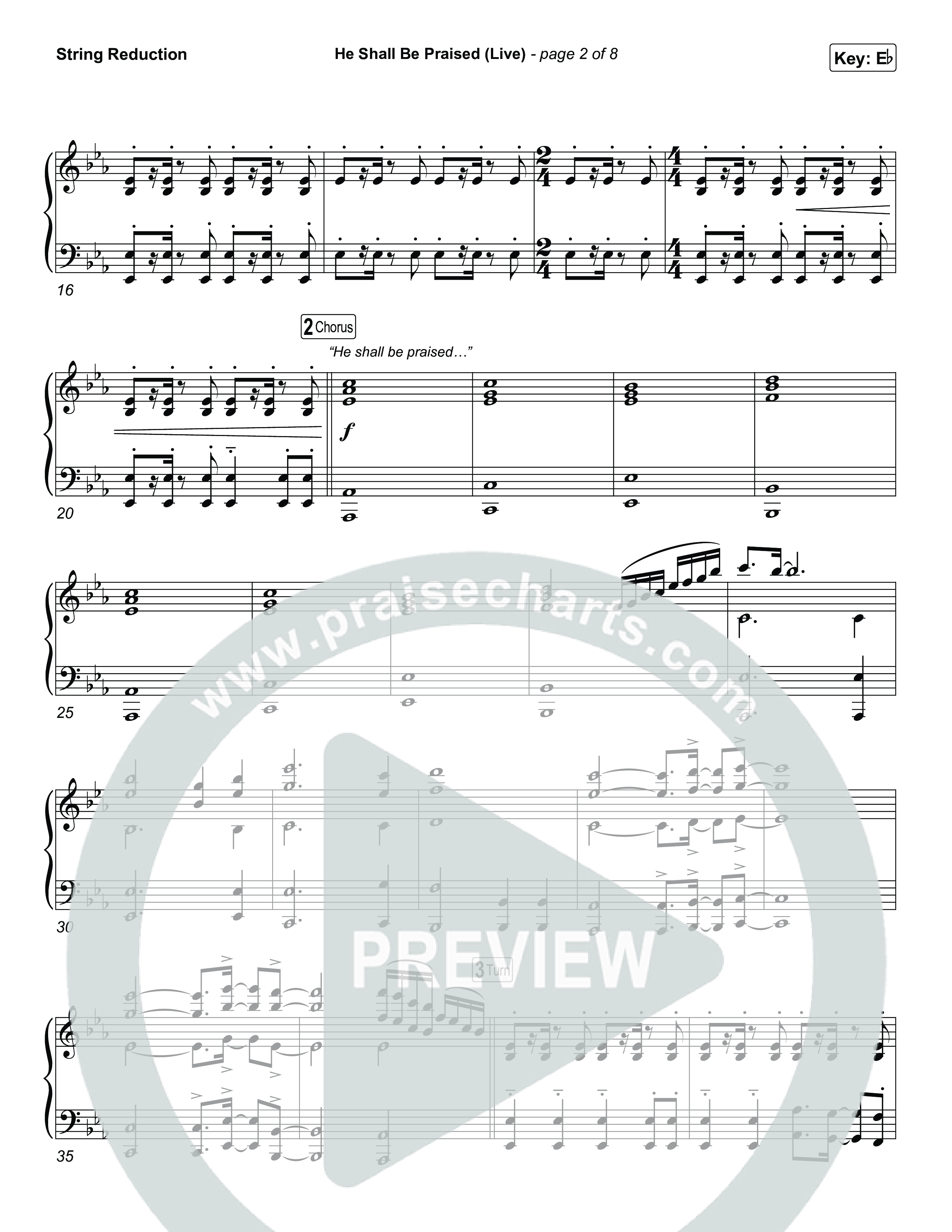 He Shall Be Praised (Live) String Reduction (The Belonging Co / David Dennis)