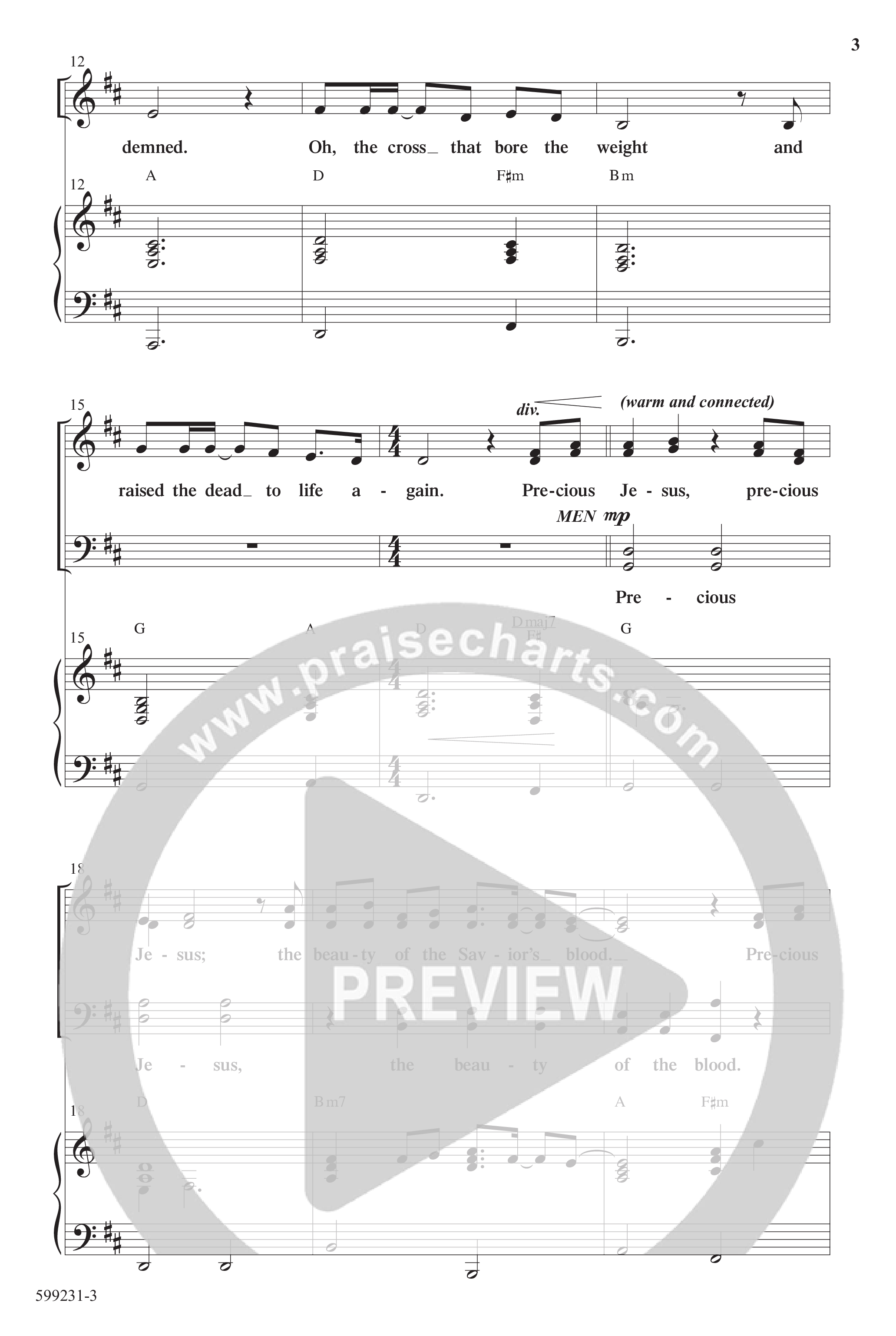 Precious Jesus (with Tis So Sweet To Trust In Jesus) (Choral Anthem SATB) Anthem (SATB/Piano) (Word Music Choral / Arr. Daniel Semsen)