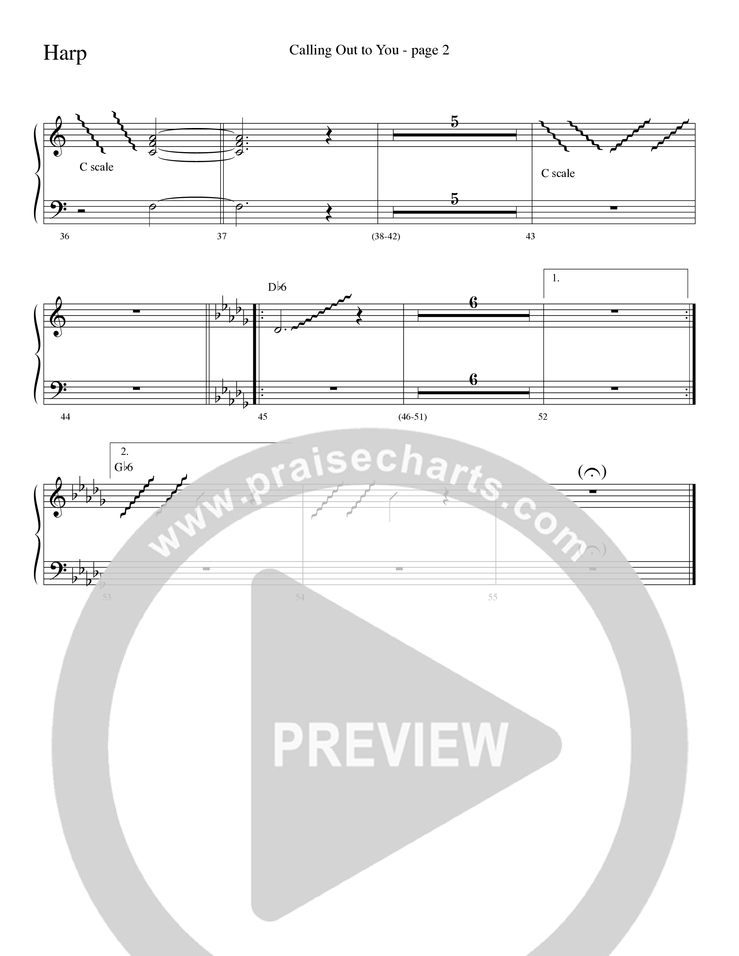 Calling Out To You (Choral Anthem SATB) Harp (Word Music Choral / Arr. Gary Rhodes)