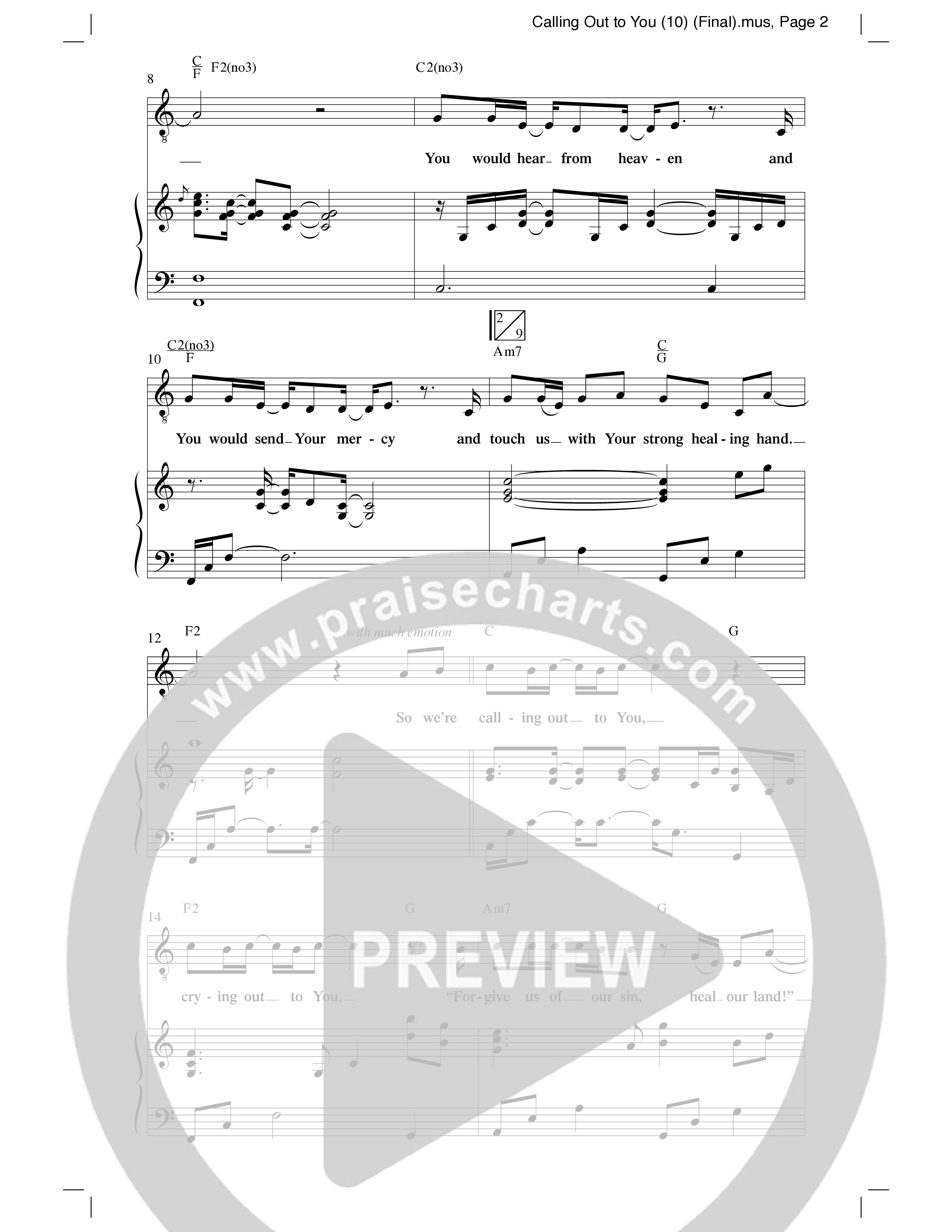 Calling Out To You (Choral Anthem SATB) Anthem (SATB/Piano) (Word Music Choral / Arr. Gary Rhodes)