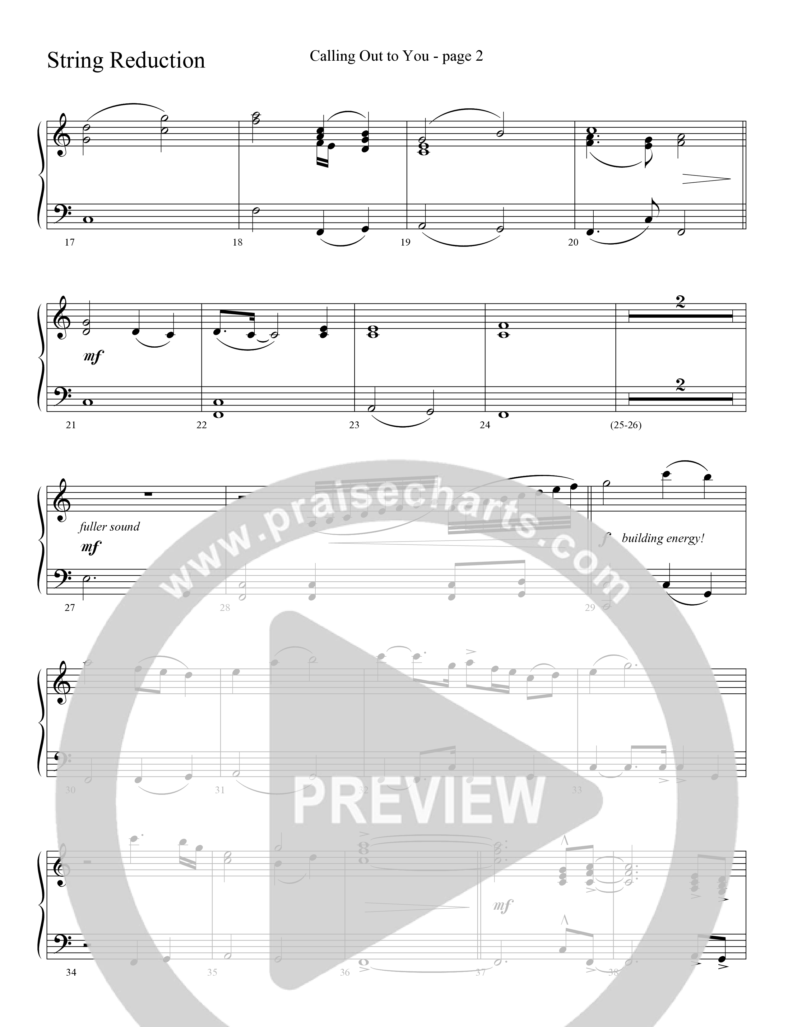 Calling Out To You (Choral Anthem SATB) String Reduction (Word Music Choral / Arr. Gary Rhodes)